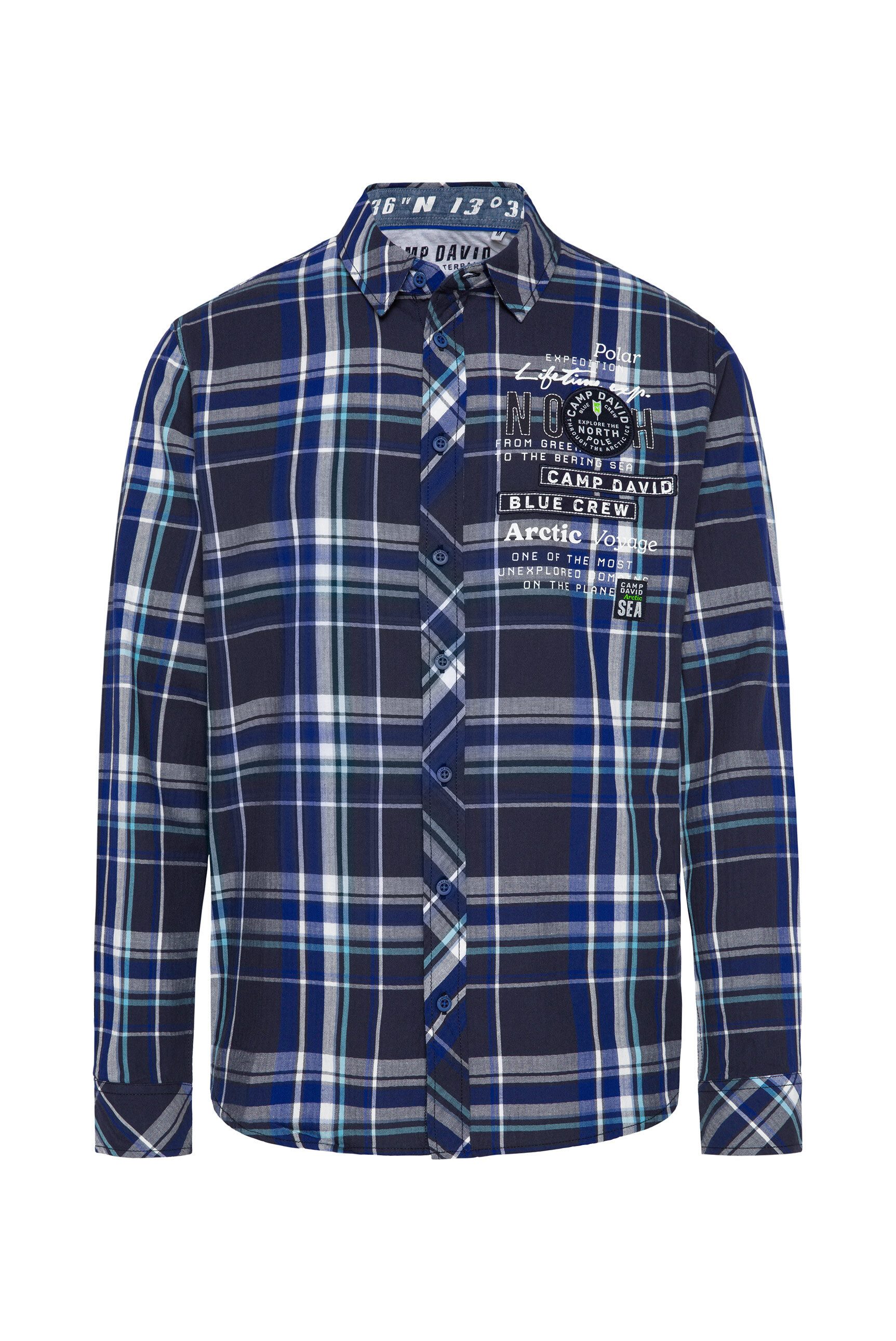 CAMP DAVID Langarmhemd aus Baumwolle günstig online kaufen