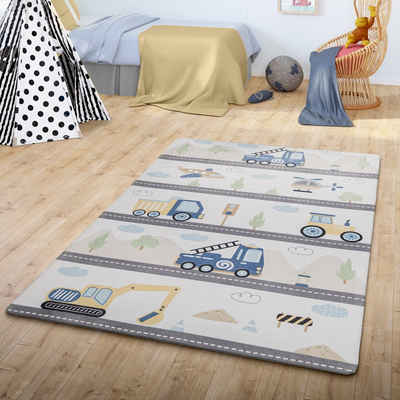 Kinderteppich Teppich Kinder Kinderzimmerteppich Jungs Mädchen Kinderteppich, TT Home, Läufer, Höhe: 4 mm