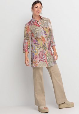 bianca Longbluse DAIRA mit modernem, floralen Muster in Trendfarben