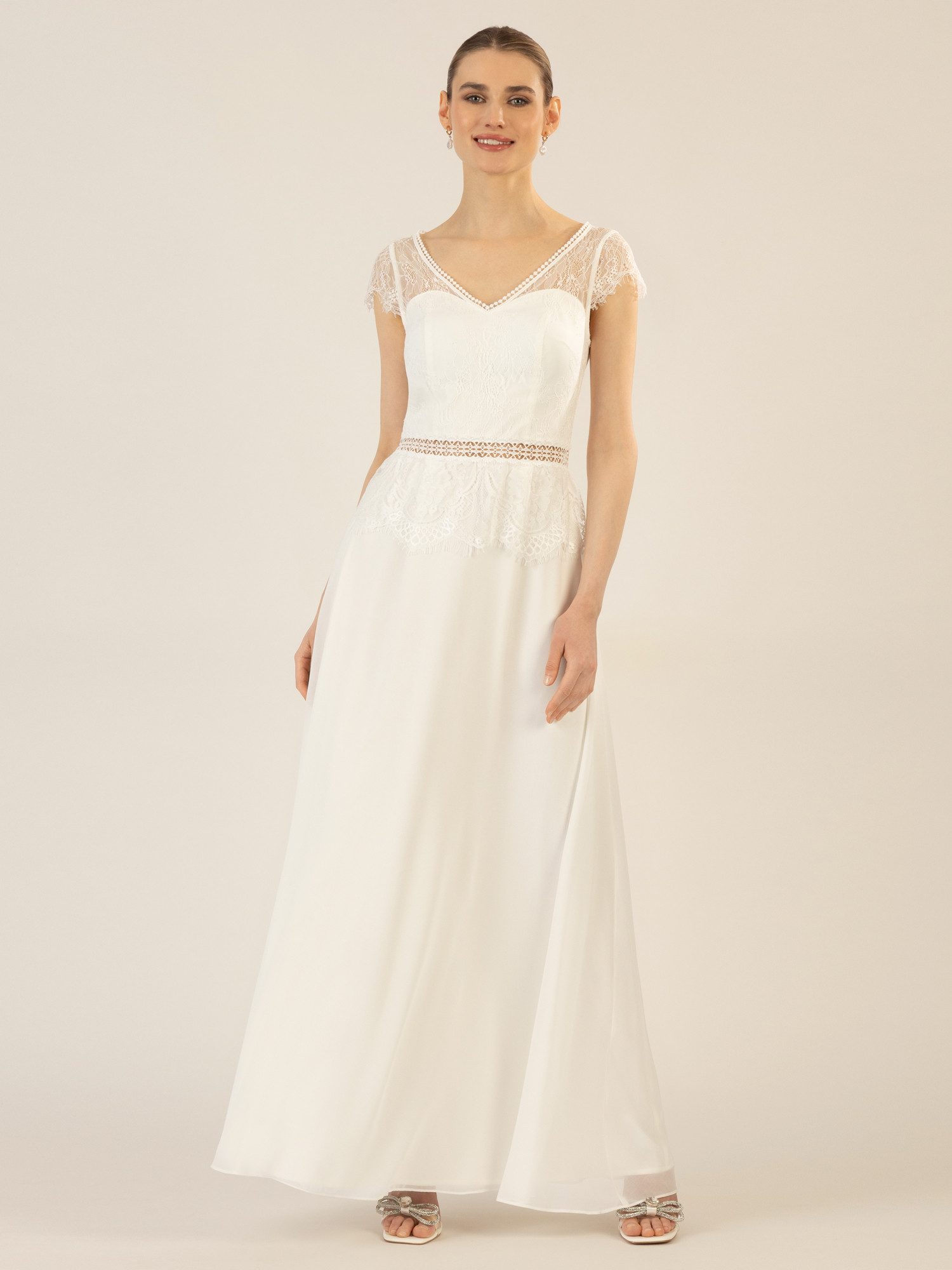 Apart Abendkleid im Materailmix aus weicher günstig online kaufen
