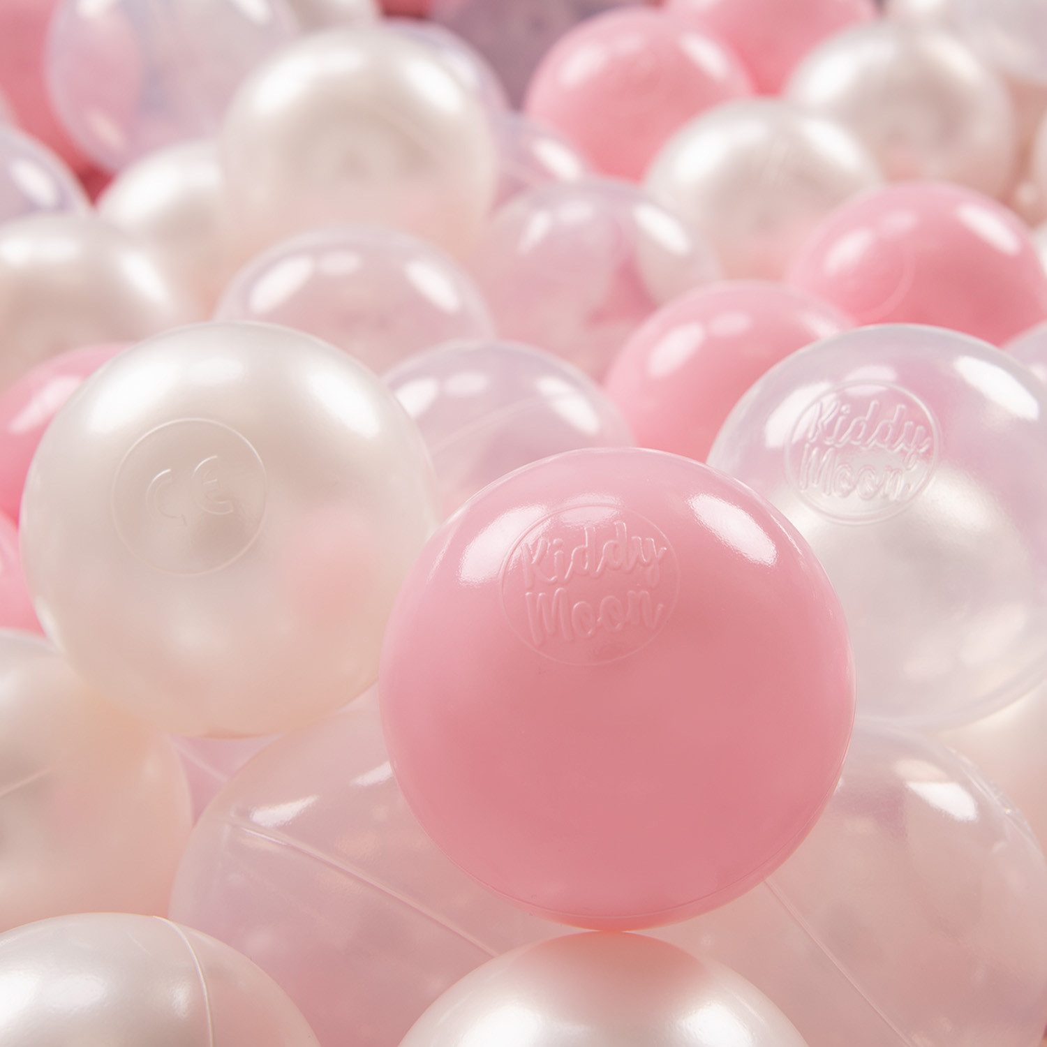 KiddyMoon Bällebad-Bälle ZK7 (Baby Plastikbälle Spielbälle, 50-St), Made in Europe