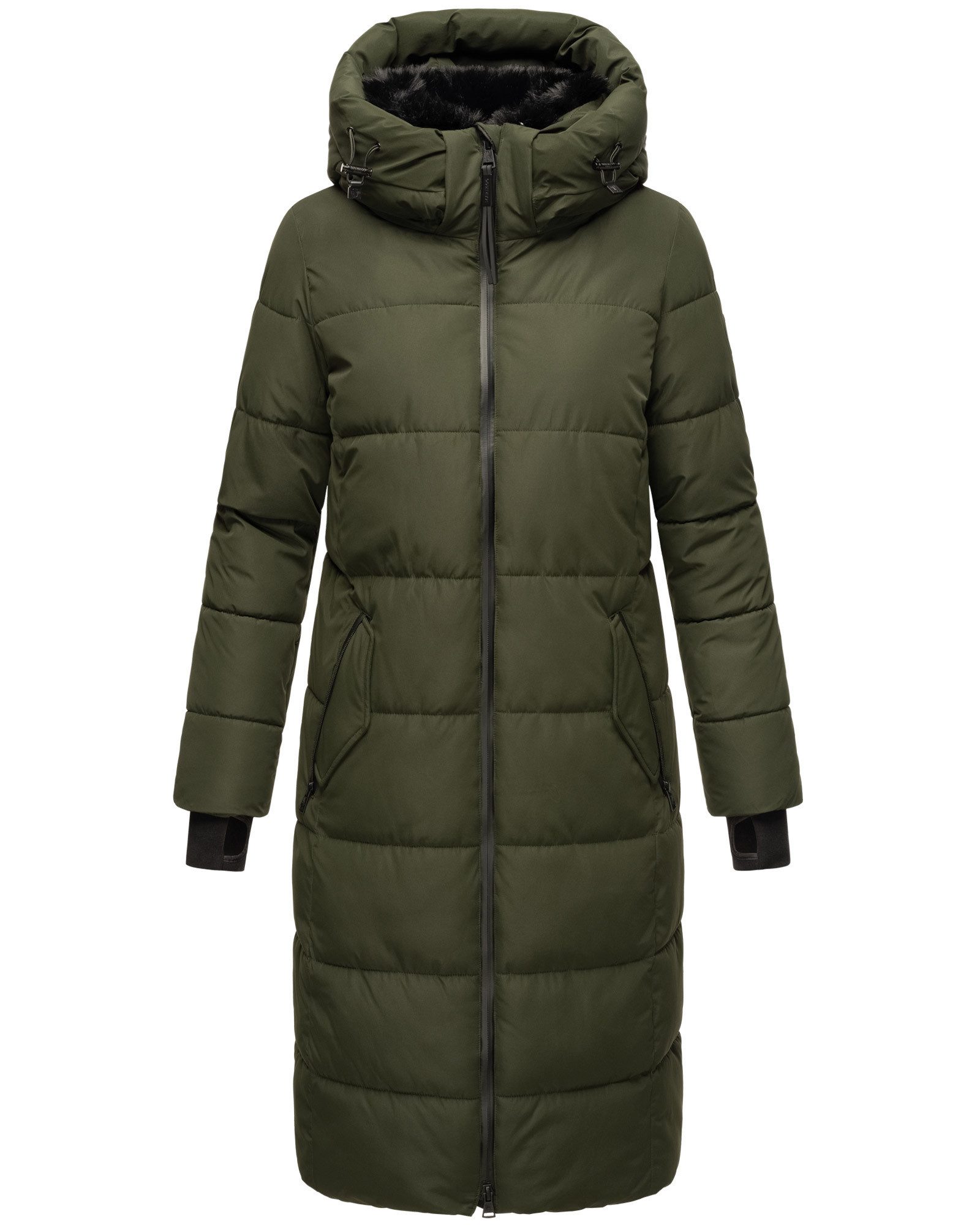 Marikoo Steppjacke Zuraraa XVI langer Winter Mantel gesteppt