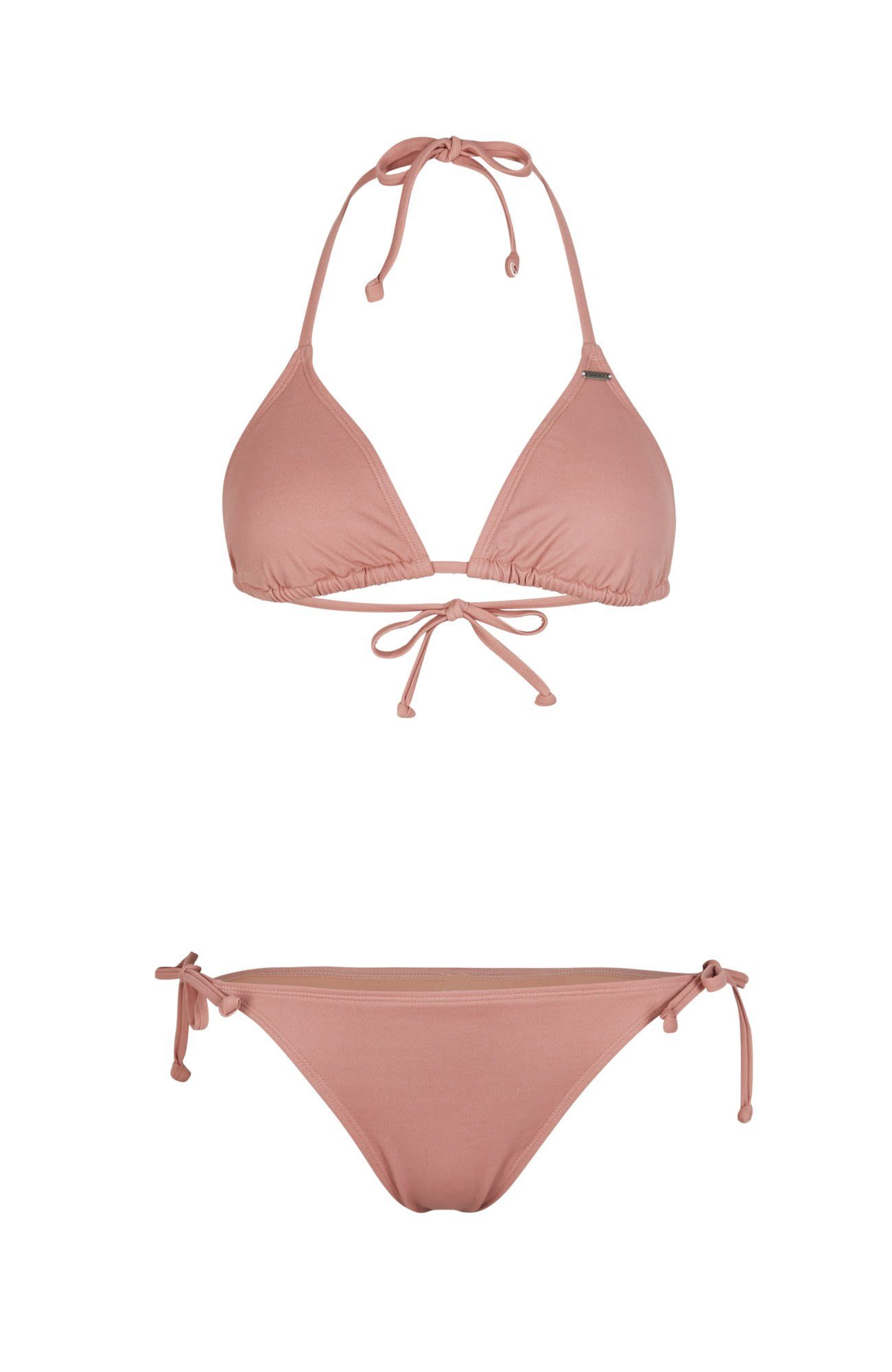 W / Bügel-Bikini O'Neill Oneill Essential Grey Rose Damen Capri Bondey Set Fixed