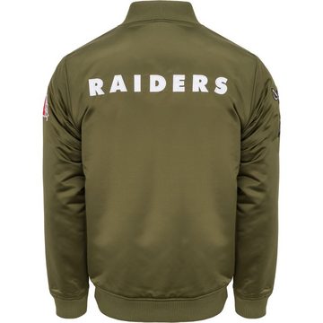 Mitchell & Ness Bomberjacke Satin PATCHES Las Vegas Raiders