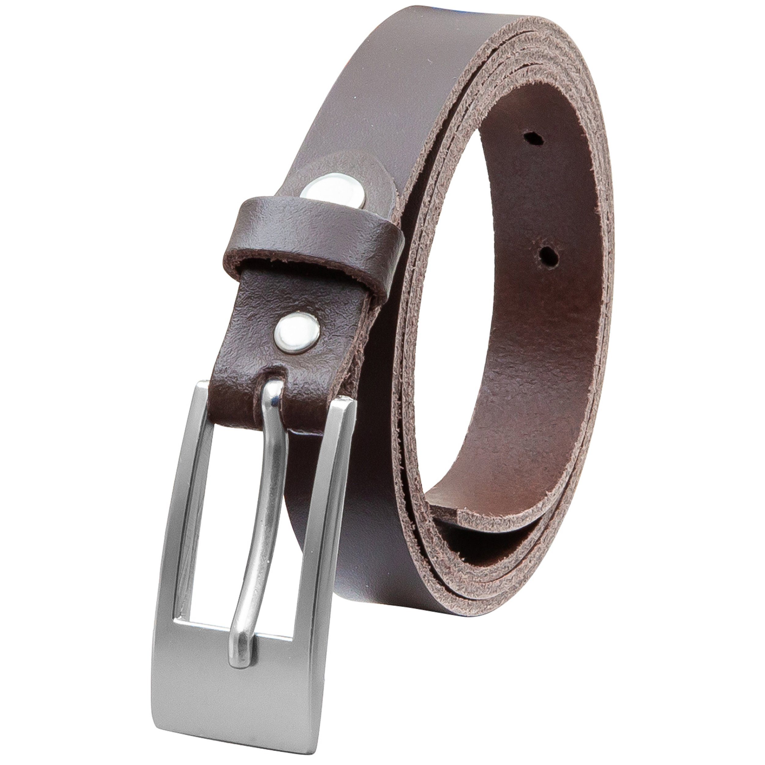 Ledergürtel OM14-SL-Dunkelbraun