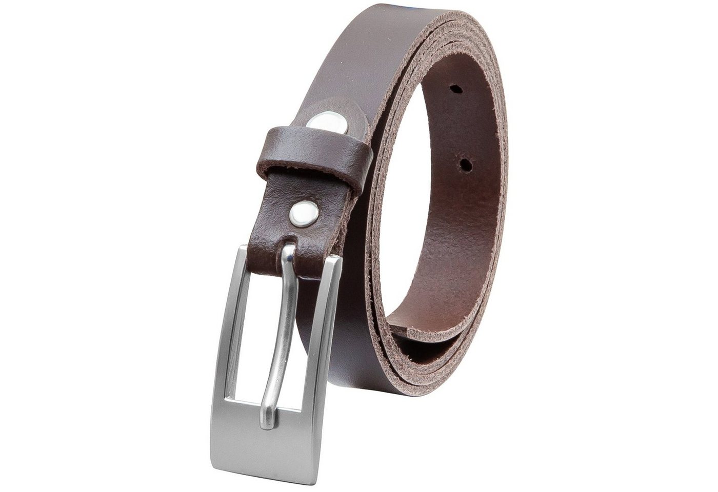 COLOGNEBELT Ledergürtel OM14-SL-Dunkelbraun MADE IN GERMANY, Dunkelbraun Kürzbar, 100 % Echtleder, Unisex