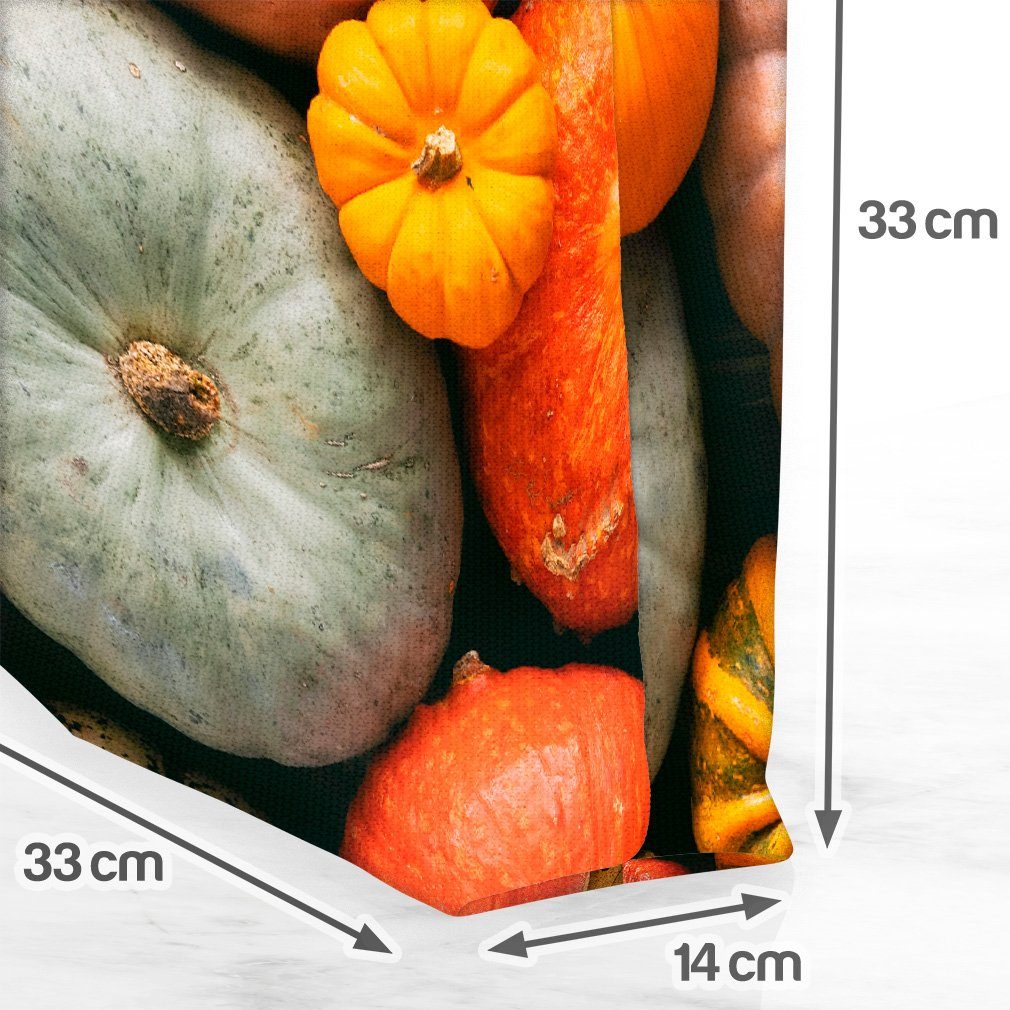 (1-tlg), Gemüse Halloween Herbst Pflanzen Kürbis Koche Halloween Henkeltasche Kürbis VOID Herbst