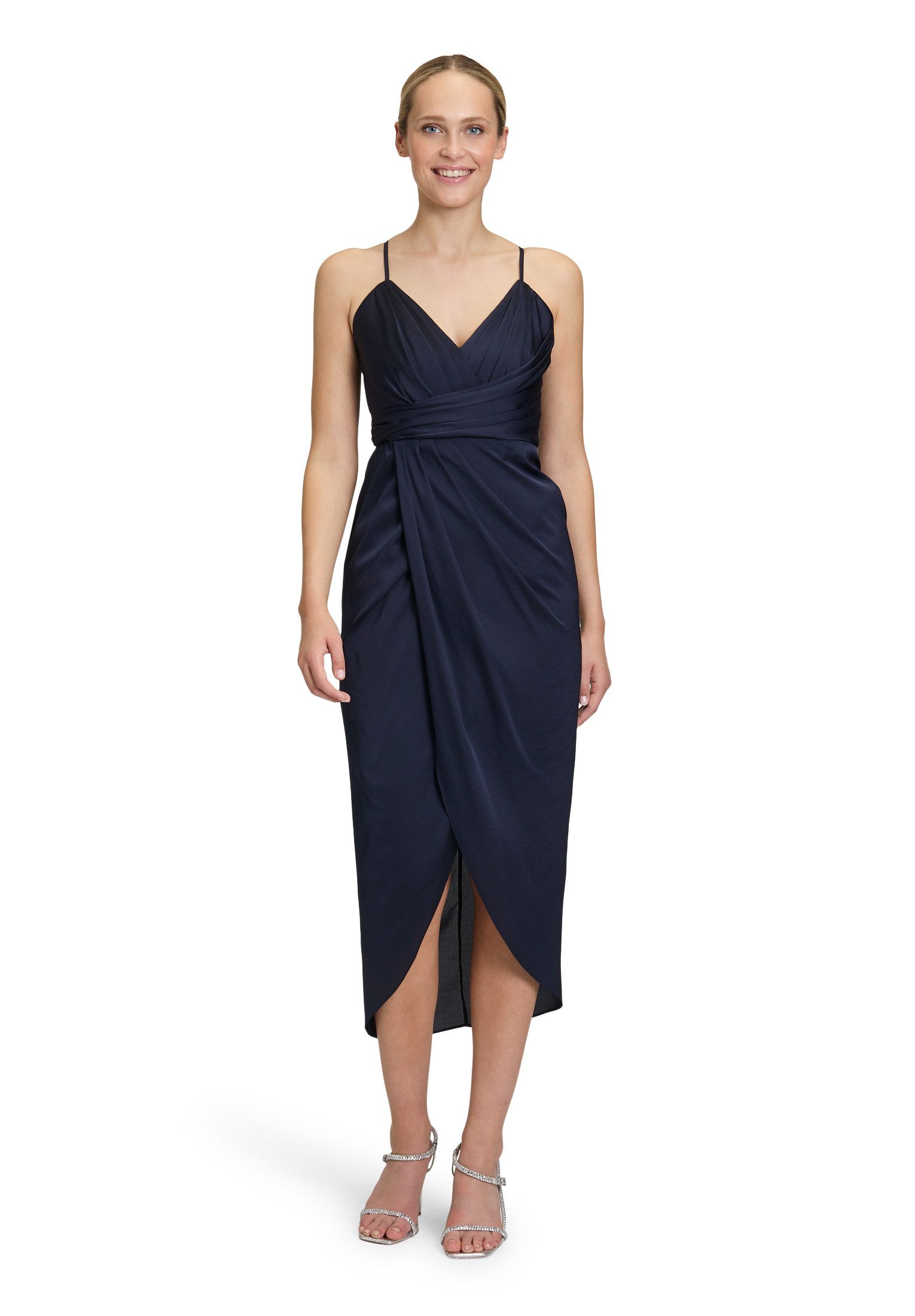 Abendkleid Damen mit Raffung
