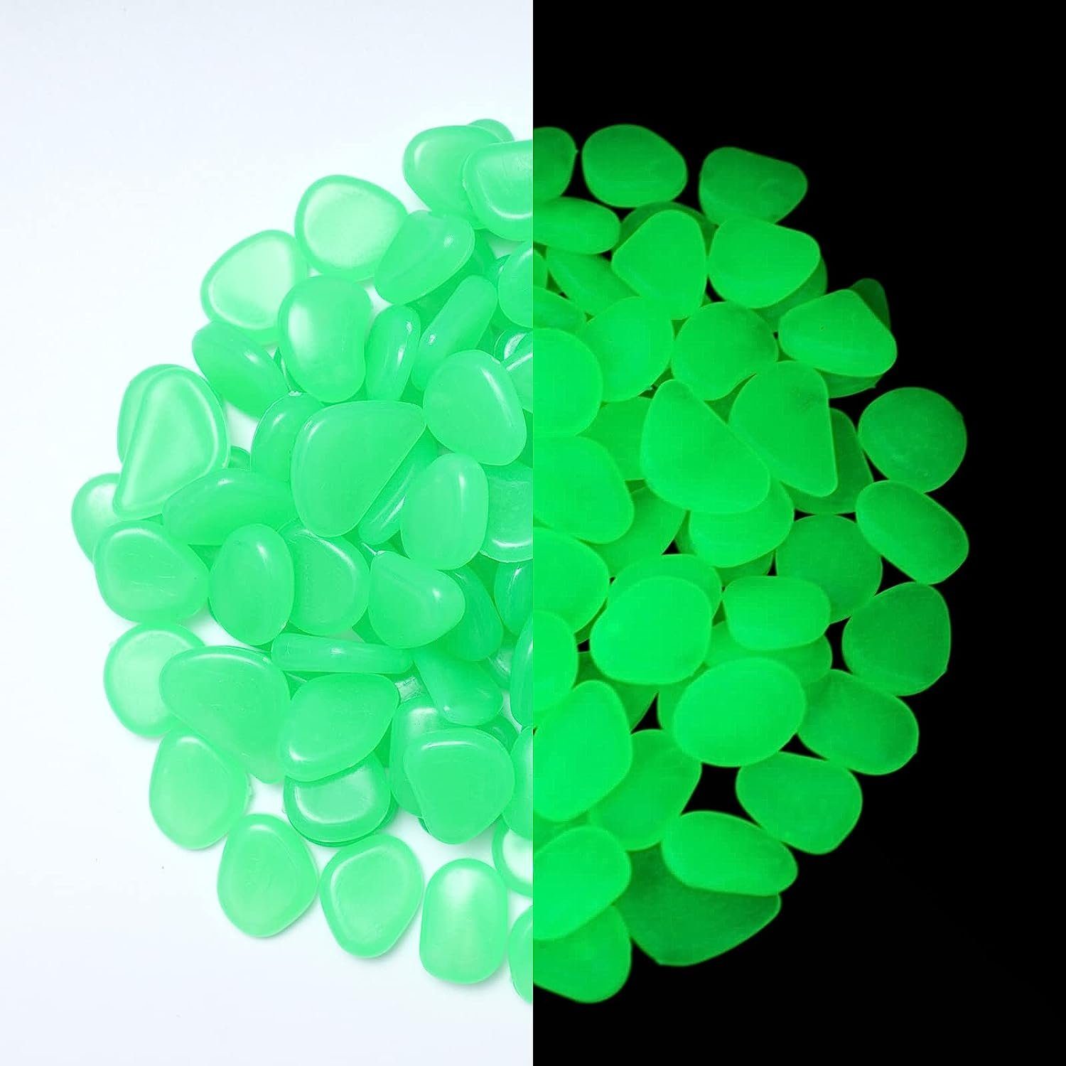 XDeer Dekosteine Leuchtsteine Kieselsteine Fluoreszierende Steine,Nachtleuc günstig online kaufen