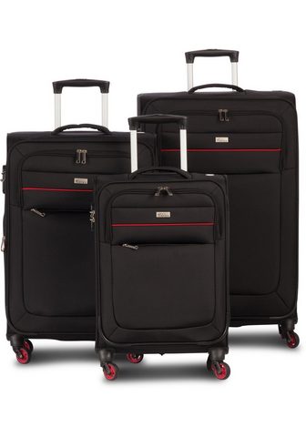 FABRIZIO ® Trolleyset "District Schwar...