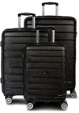 FABRIZIO ® Trolleyset "Alpha schwarz&q...