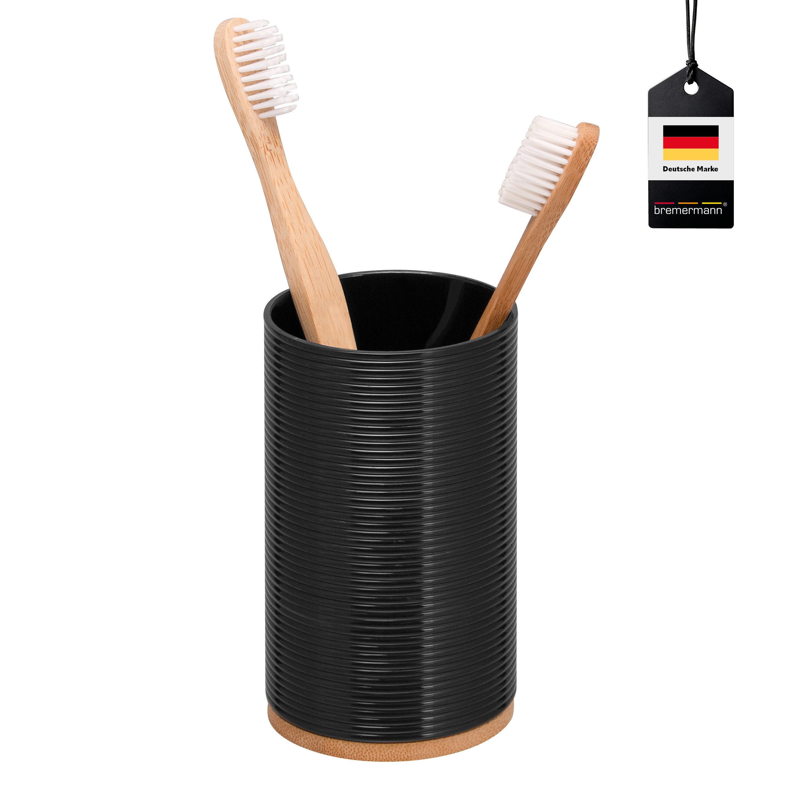 bremermann Zahnputzbecher Zahnputzbecher SEGNO aus Bambus und Kunststoff // günstig online kaufen