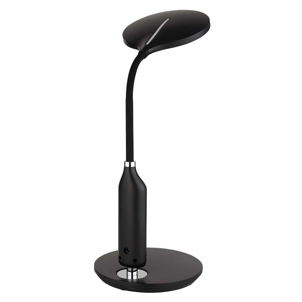 Tischleuchte Schwarz Tischleuchte, Globo LED Touchdimmer Schreibtischlampe LED Beistelllampe