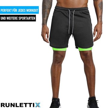 MAVURA Sporthose RUNLETTIX Sport Hose Laufhose Laufshorts Running Fitness Trainingsshorts kurz Herren mit Taschen schnelltrocknend