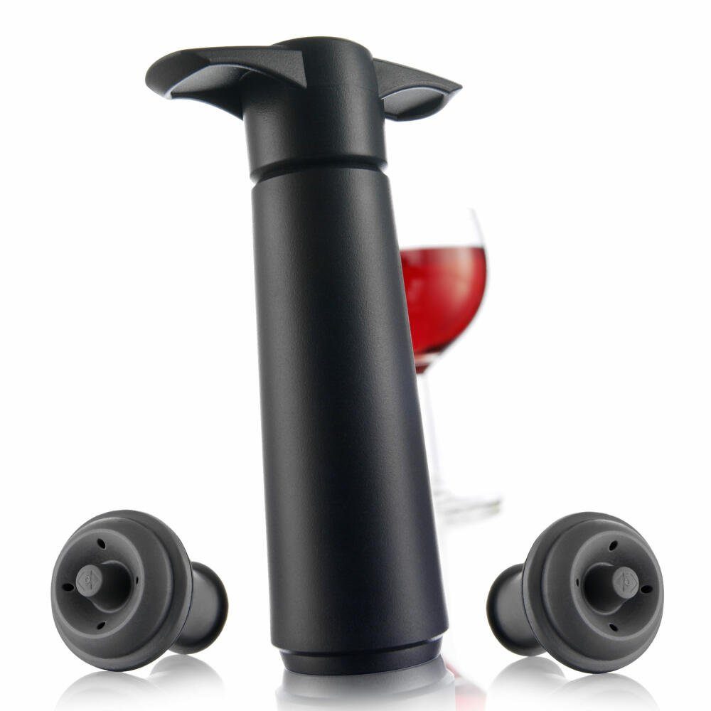 Weinflaschenöffner Weinpumpe Schwarz