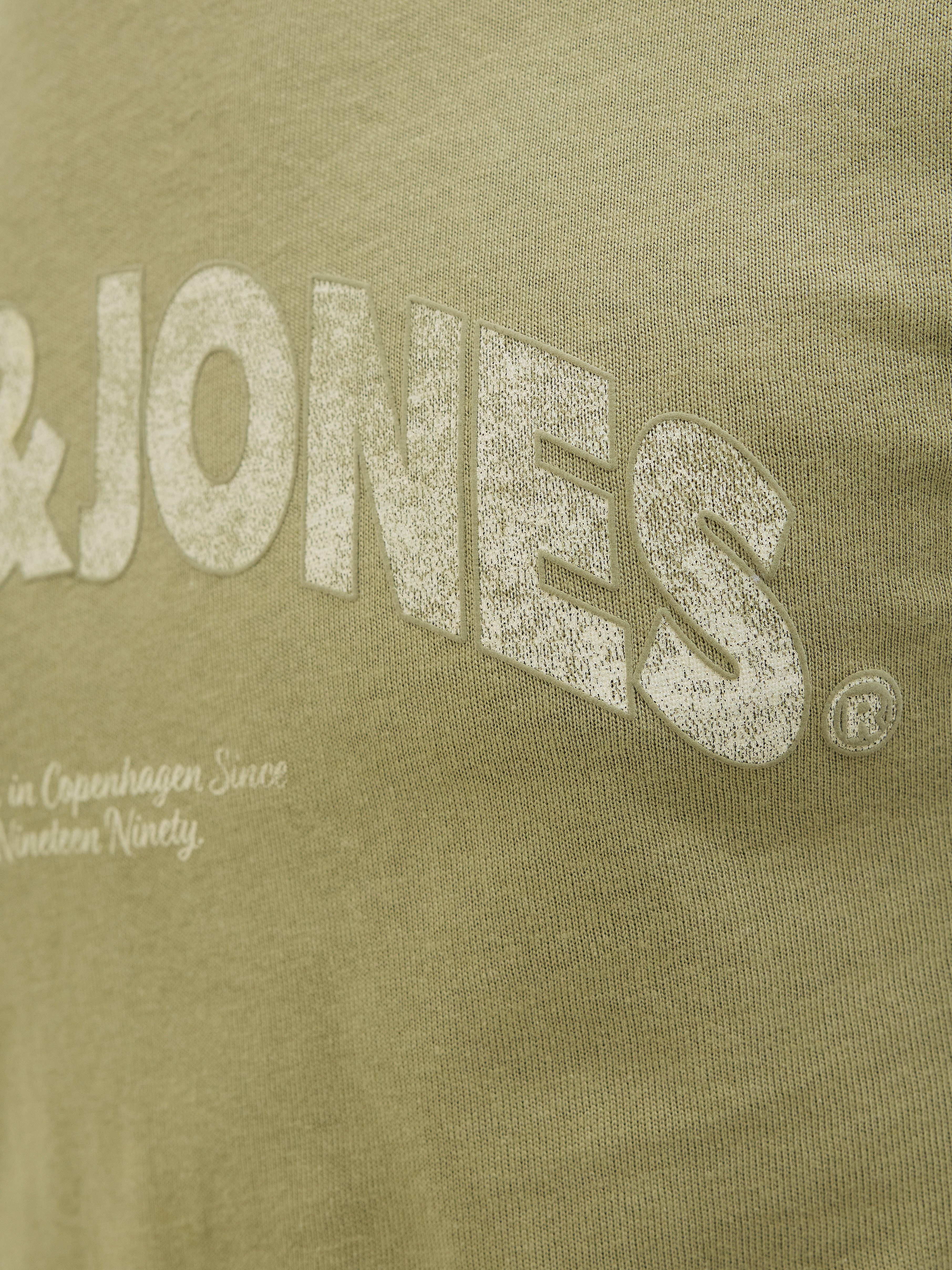 Jack & Jones T-Shirt JORALMERIA BOLD BRANDING TEE SS CN mit Logo Druck