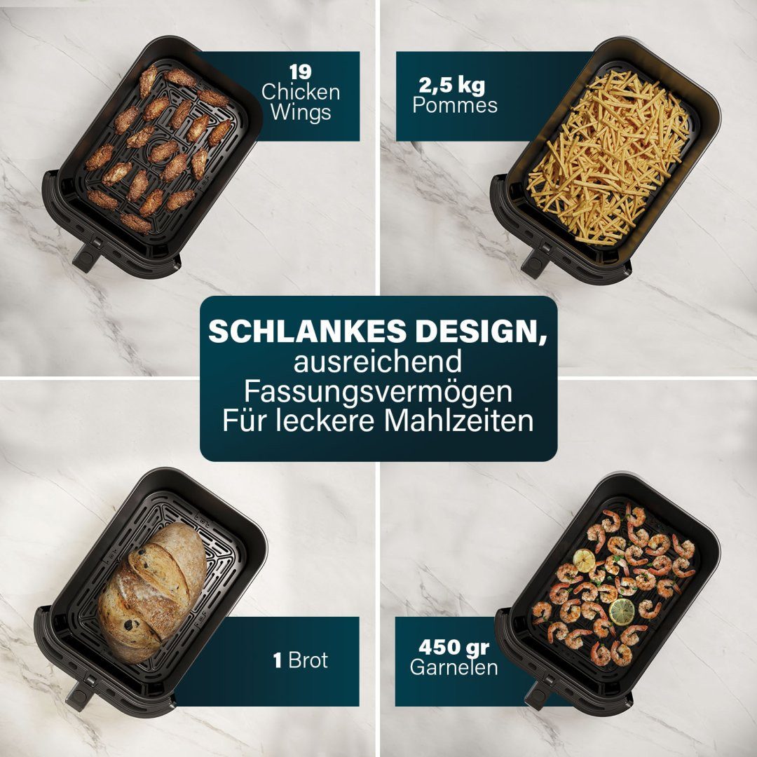 PRINCESS Heißluftfritteuse 01.182257.01.001, 2000 W, 8 l Volumen – 2000 W – Bild 5 von 5