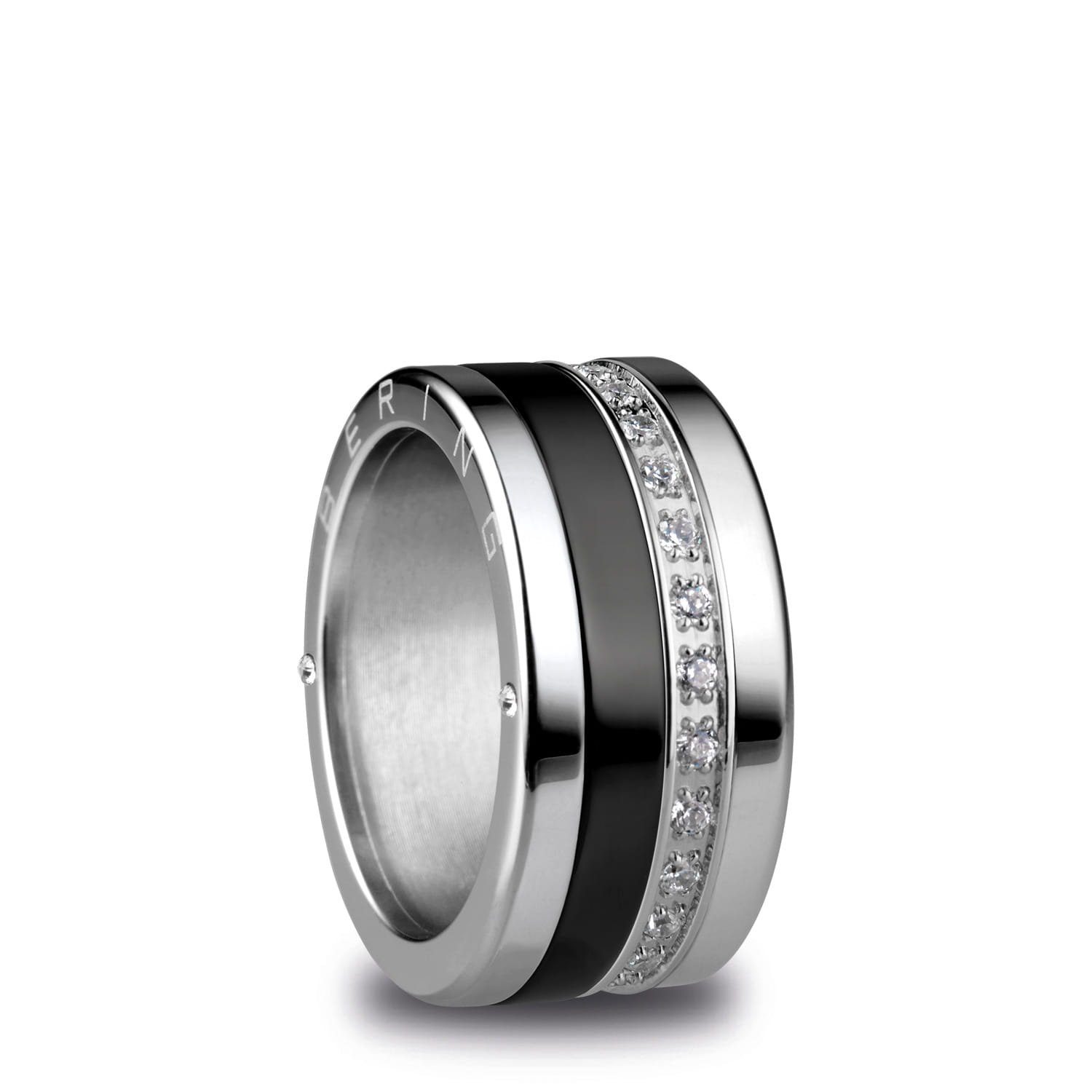BERING Austauschbar Ringkombination für Damen in Rosé Gold & Lila mit einzigartigem Twist- & Change System, Douro