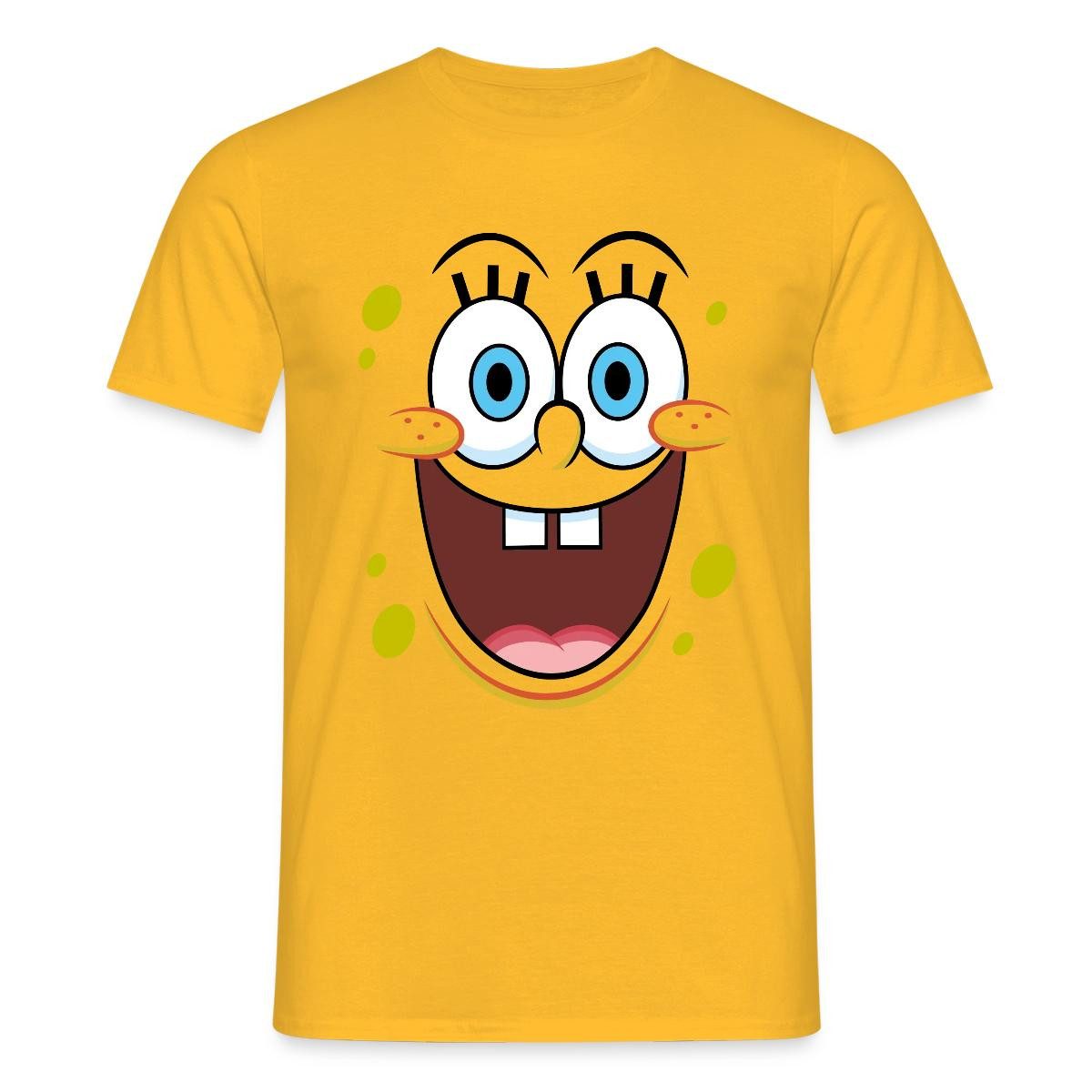 T-Shirt SpongeBob Schwammkopf Kostüm Karneval Männer T-Shirt