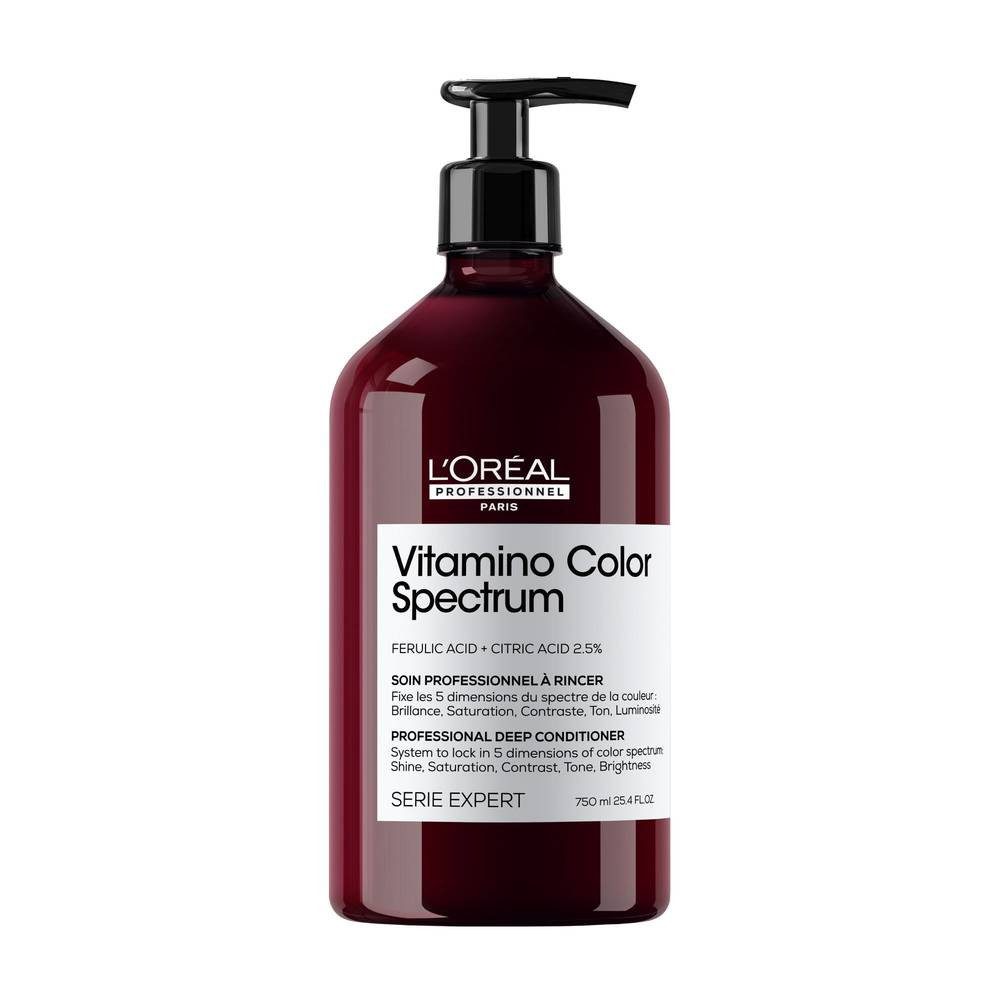 L'ORÉAL PROFESSIONNEL PARIS Haarshampoo L'Oréal Professionnel Vitamino Color Spectrum Deep Conditioner 750 ml, 1-tlg., Reduziert Haarbruch sichtbar bereits nach wenigen Anwendungen