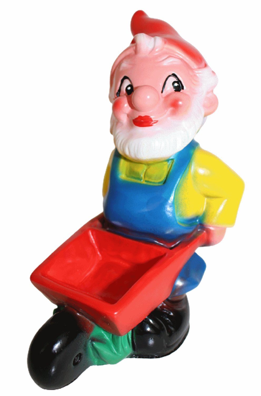 Otto Müller Gartenzwerg Gartenzwerg mit Schubkarre Figur Zwerg H 18 cm Gartenfigur