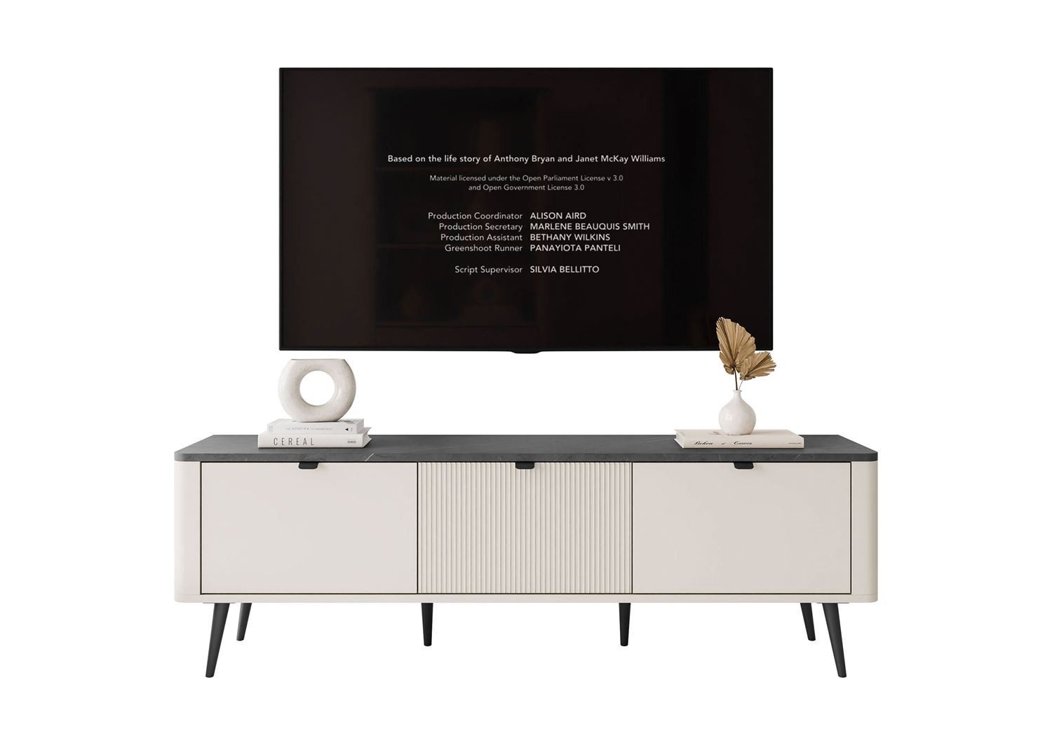 Lookway TV-Schrank AUTUMN 3D auf hohen Beinen