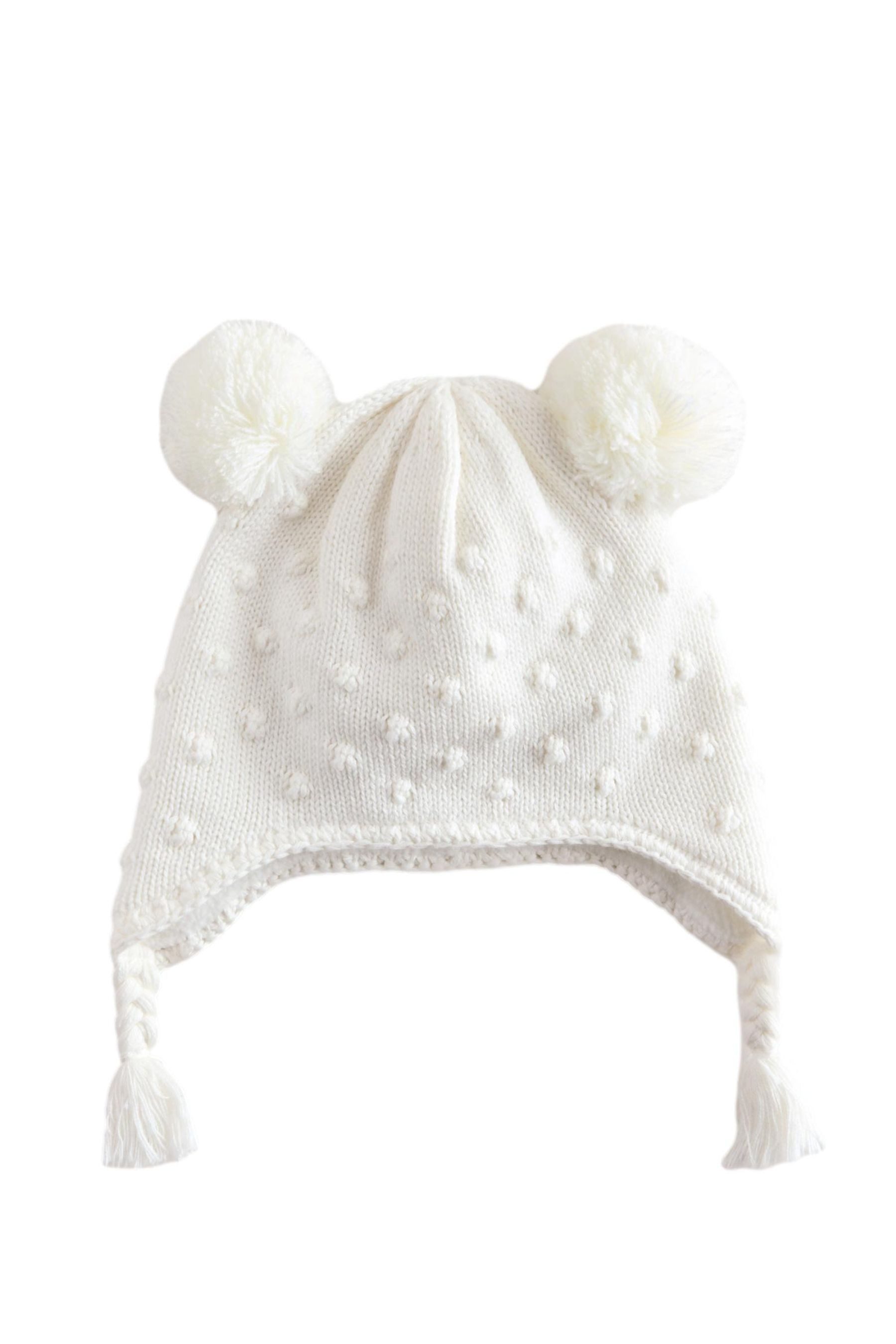 Next Strickmütze Gestrickte Baby-Trappermütze (1-St)