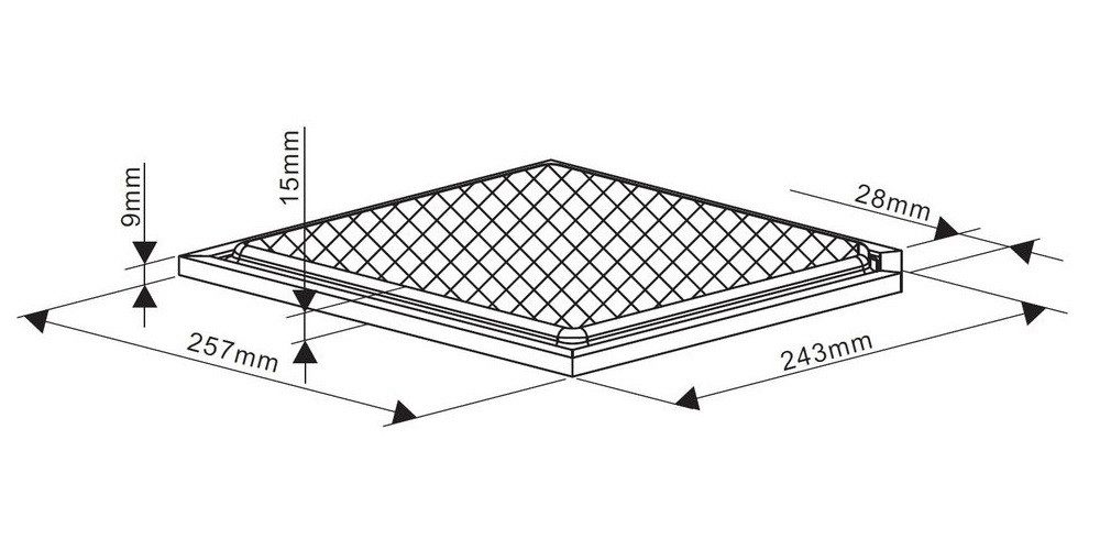 NEG Aktivkohlefilter NEG Aktivkohlefilter GF50E für Inselhaube NEG36-AT, Zubehör für NEG36-AT, NEG38-AT, NEG3860WH