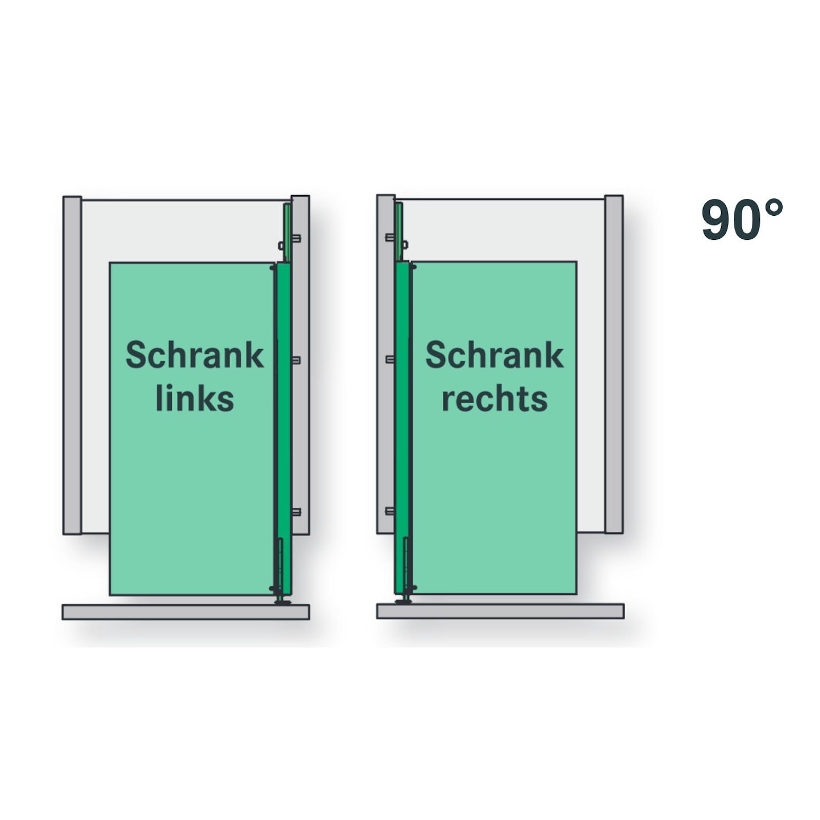 Kesseböhmer Einhängekorb Drahtkorb 90° silbergrau für COMFORT Unterschrankauszug, 210 x 470 x 75 mm