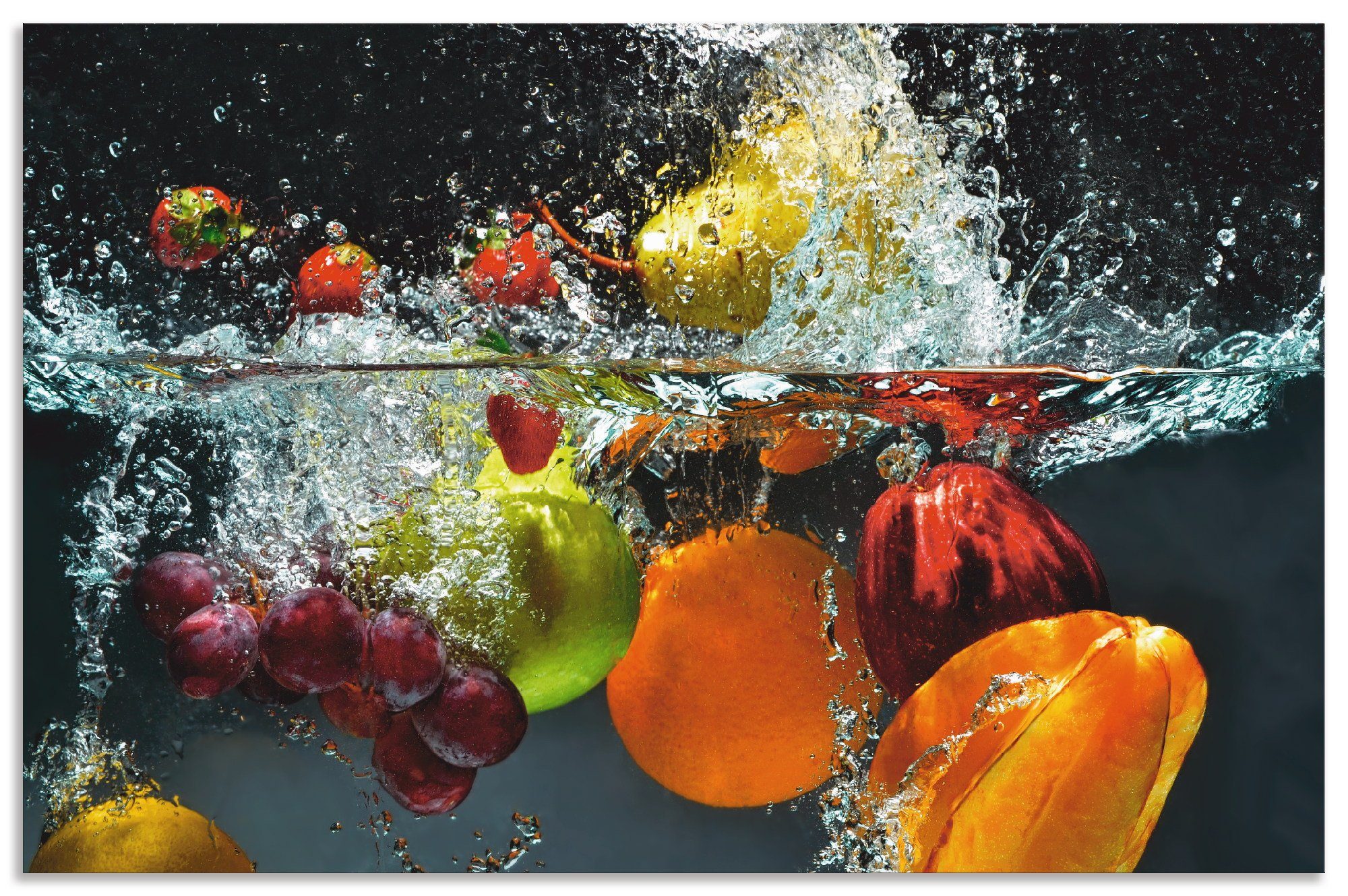 Artland Küchenrückwand Spritzendes Obst auf dem günstig online kaufen