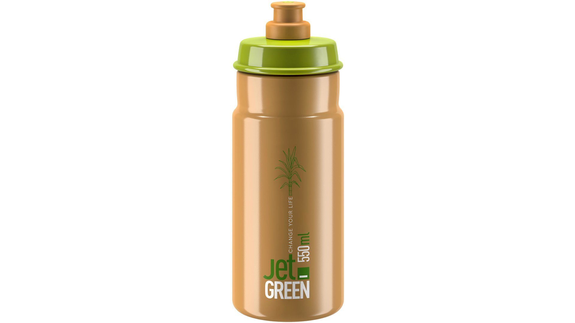 Elite Trinkflasche Trinkflasche Elite Jet Green 550ml, grün/braun | Trinkflaschen