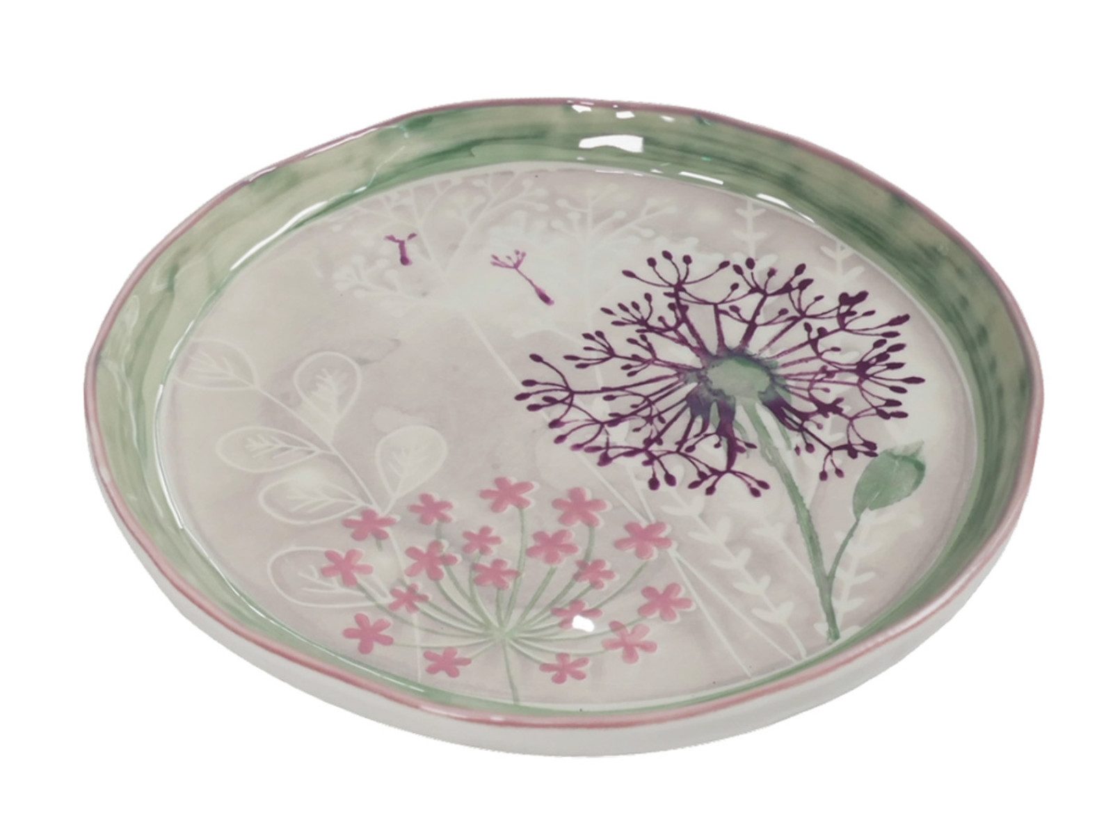 Vista Portuguese Dessertteller Bloom Dessertteller grey 24cm