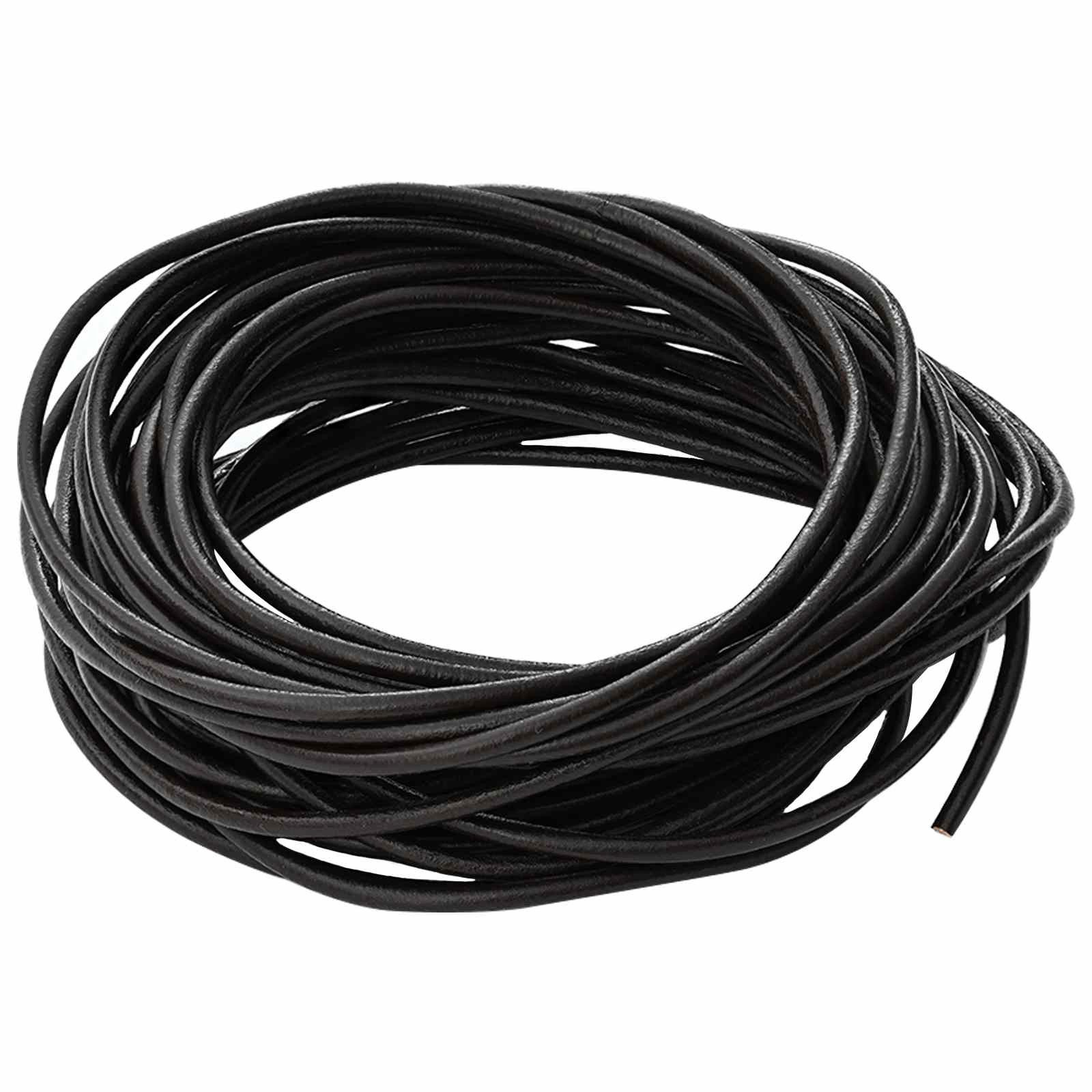 vidaXL Lederband Leder Schnur Dunkelbraun Ø2,5 mm x 10 m Leder (1-tlg)