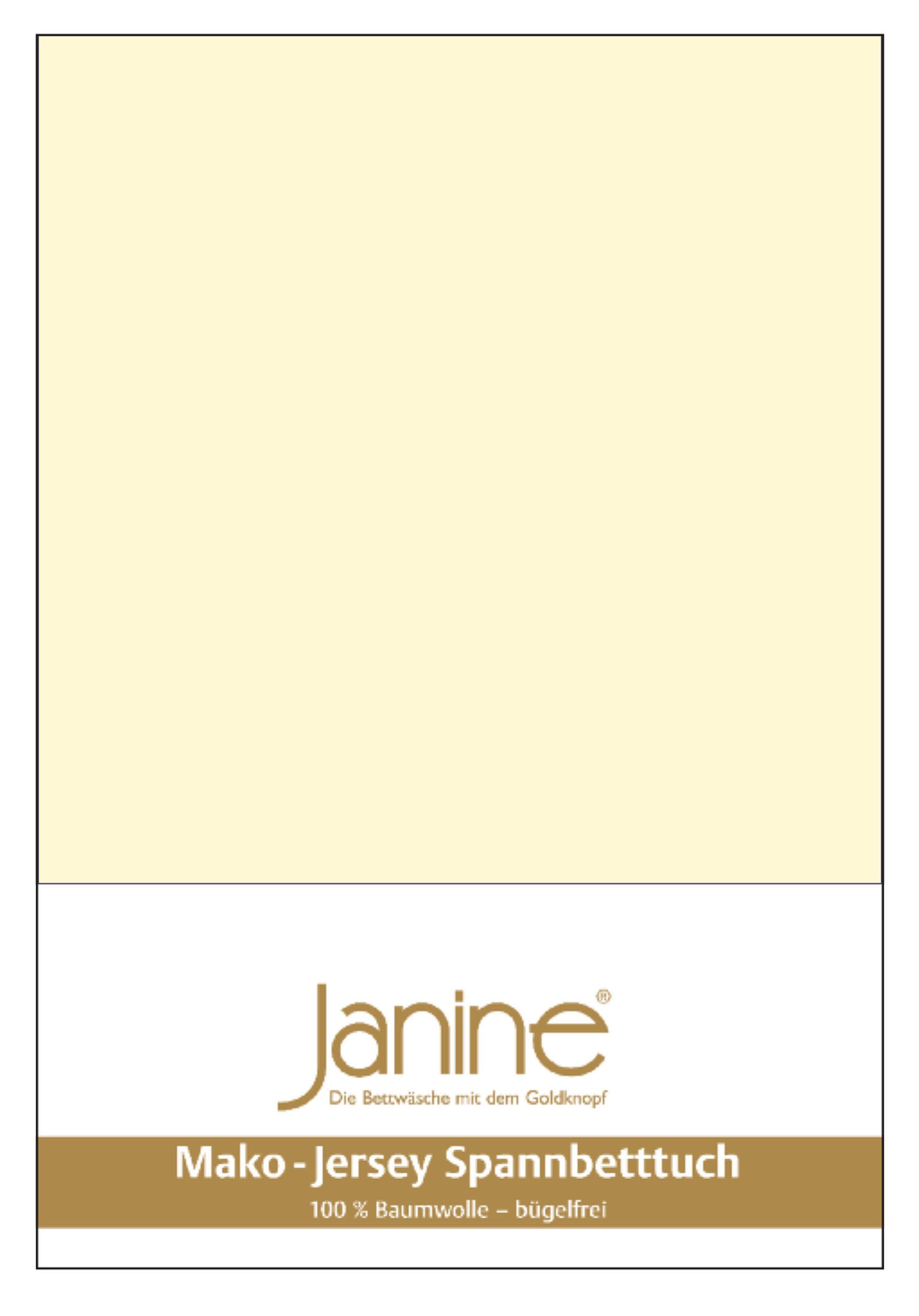 Janine Spannbettlaken "MAKO-FEINJERSEY 5007" aus 100% Baumwolle, für Matrat günstig online kaufen