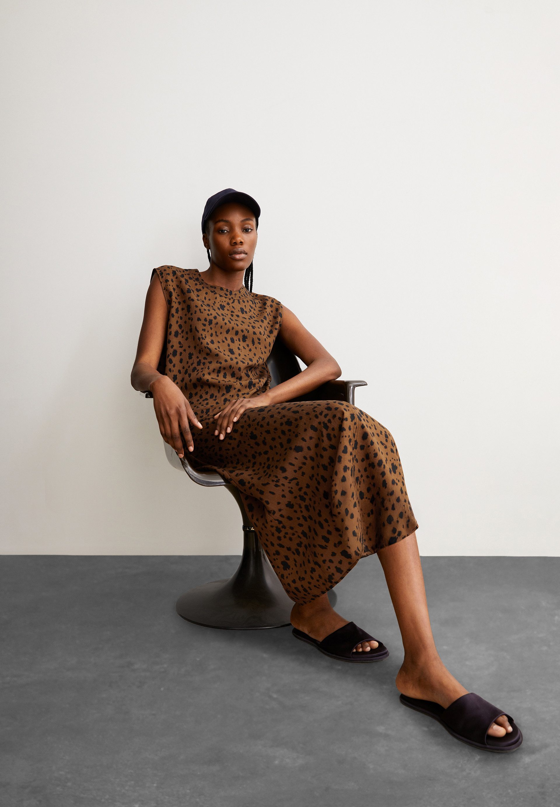 Armedangels Jerseyrock WOLAARIA LEOPAA Webrock aus TENCEL™ Lyocell (Regular Fit) Knöchellang