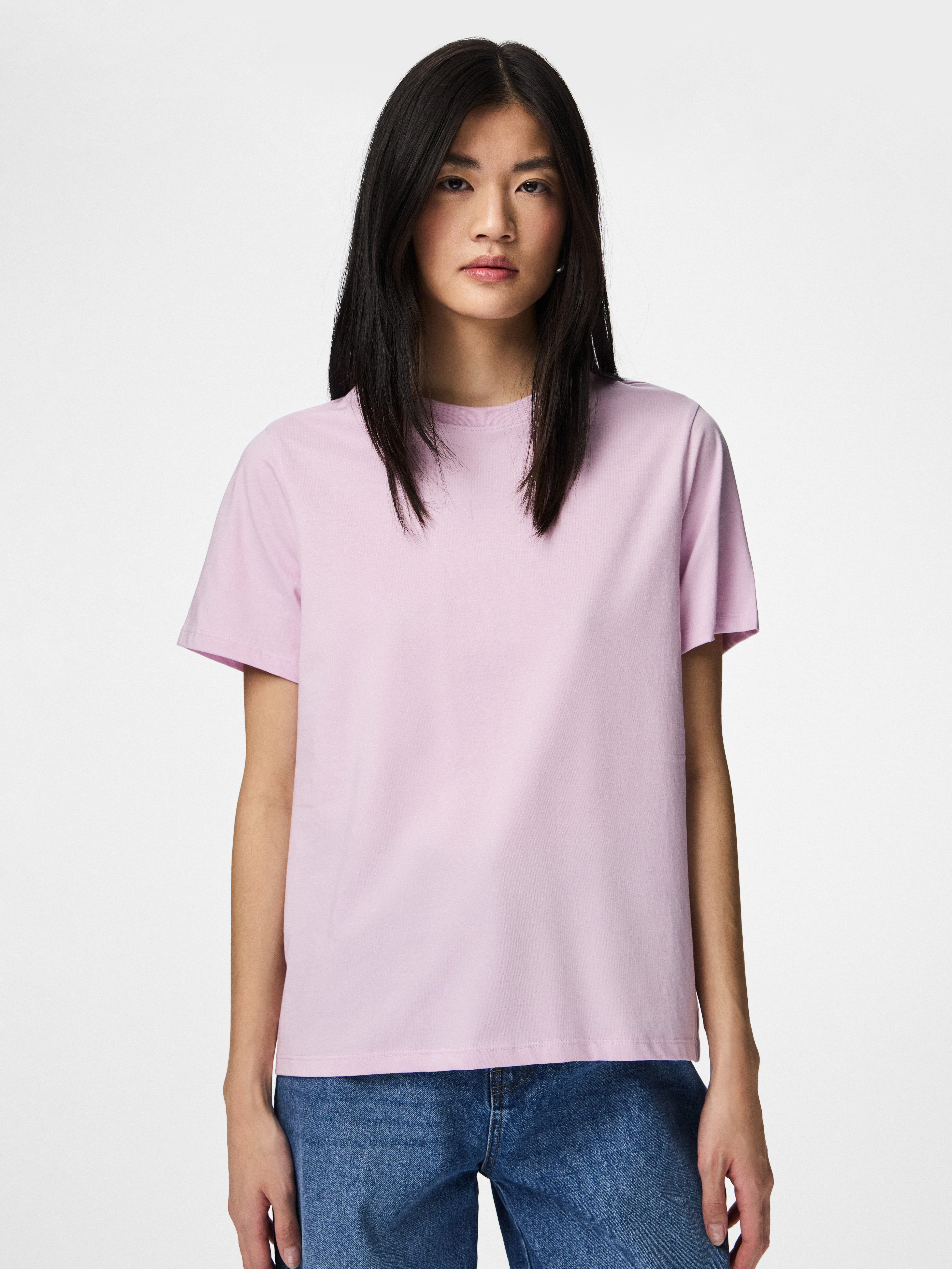 pieces Rundhalsshirt PCRIA SS SOLID TEE NOOS BC