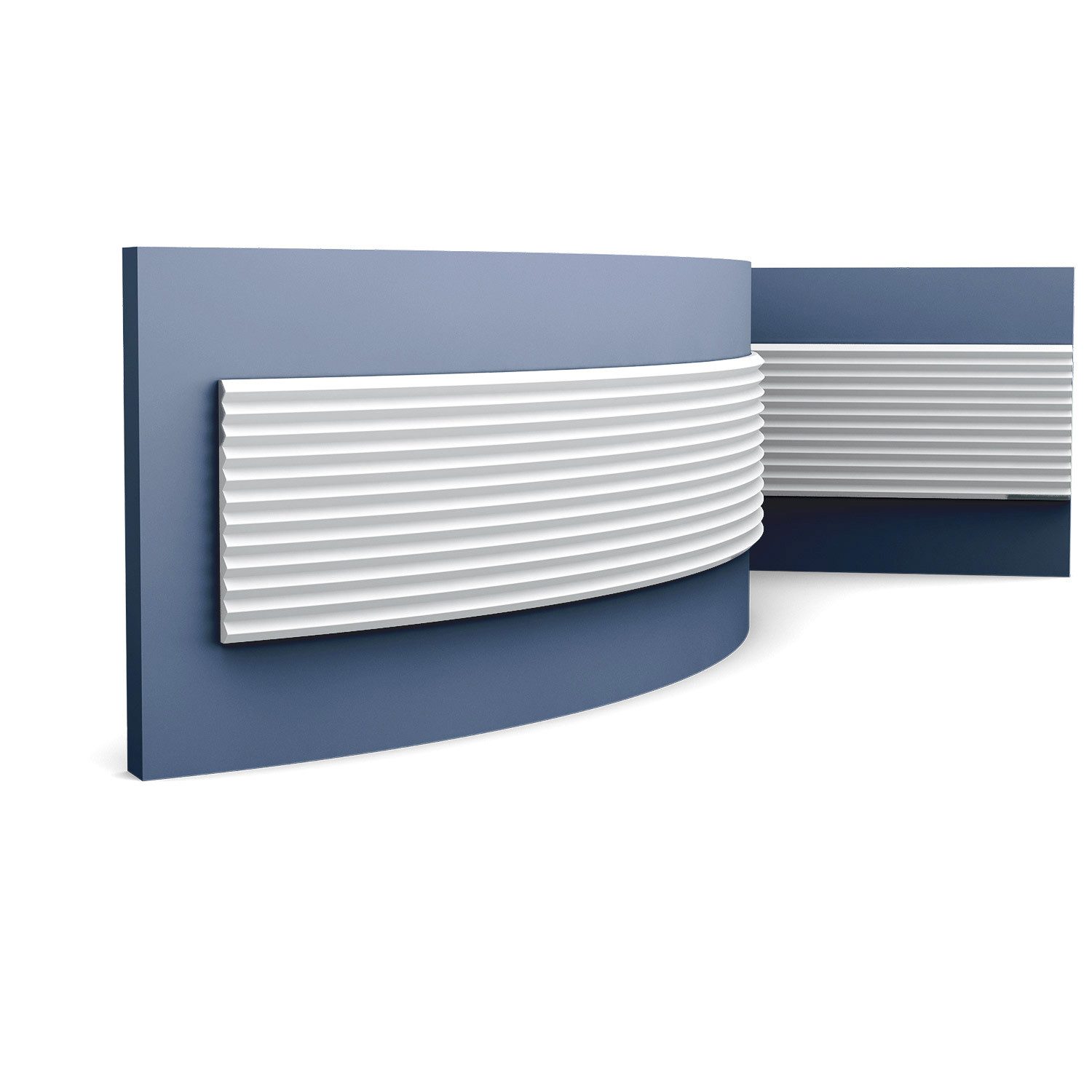 Orac Decor Flexprofil W108F MODERN ZIGZAG flexibles 3D Wandpaneel Zierelement 2 m (Profilleiste, 1-St., 3D Wandpaneel, flexibles Wandpaneel, Zierelement, 2 m), Profilleiste