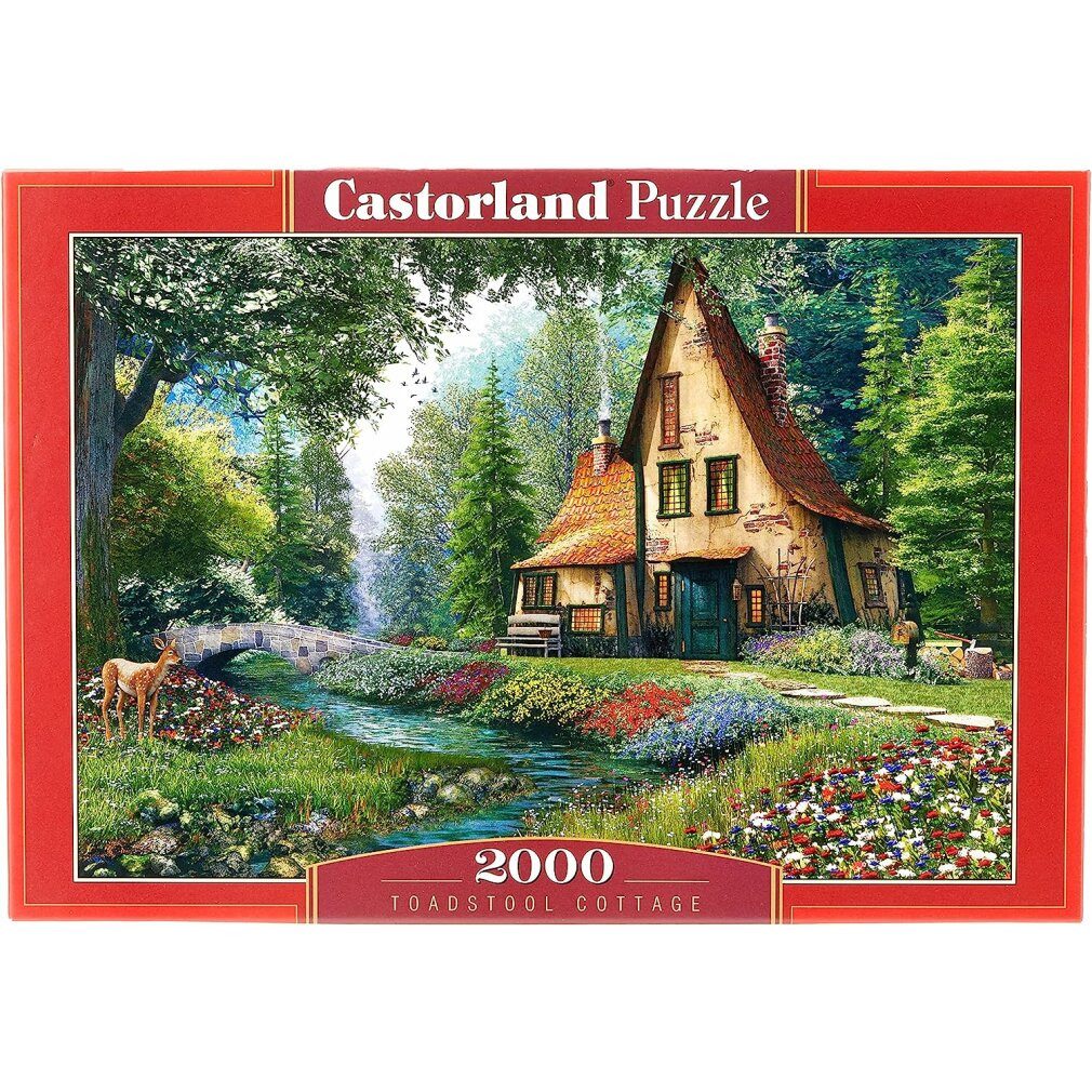 Castorland Puzzle Puzzle Waldhäuschen 2000 Teile, Puzzleteile