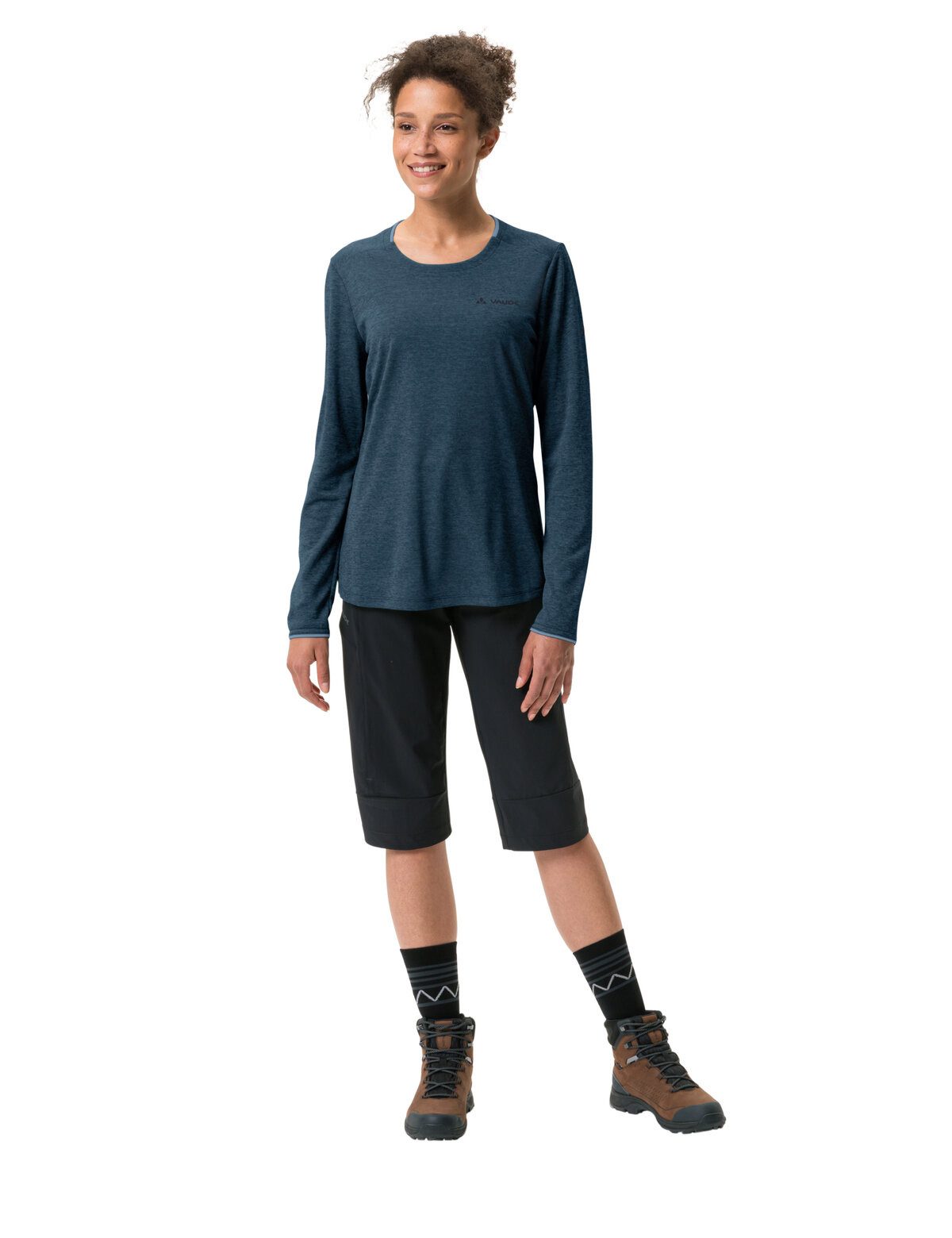 VAUDE Longsleeve WOMEN'S ESSENTIAL LS T-SHIRT sportliche Passform, langärmlig, mit Rundhalsausschnitt