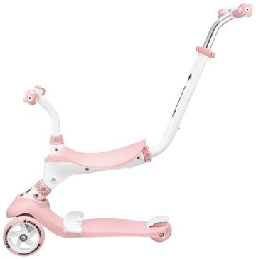 HyperMotion Dreiradscooter Roller 5in1 - Rosa