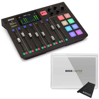 RØDE Mischpult Rodecaster Pro, (Podcast-Station, mit RodeCover Abdeckung), mit keepdrum Reinigungstuch