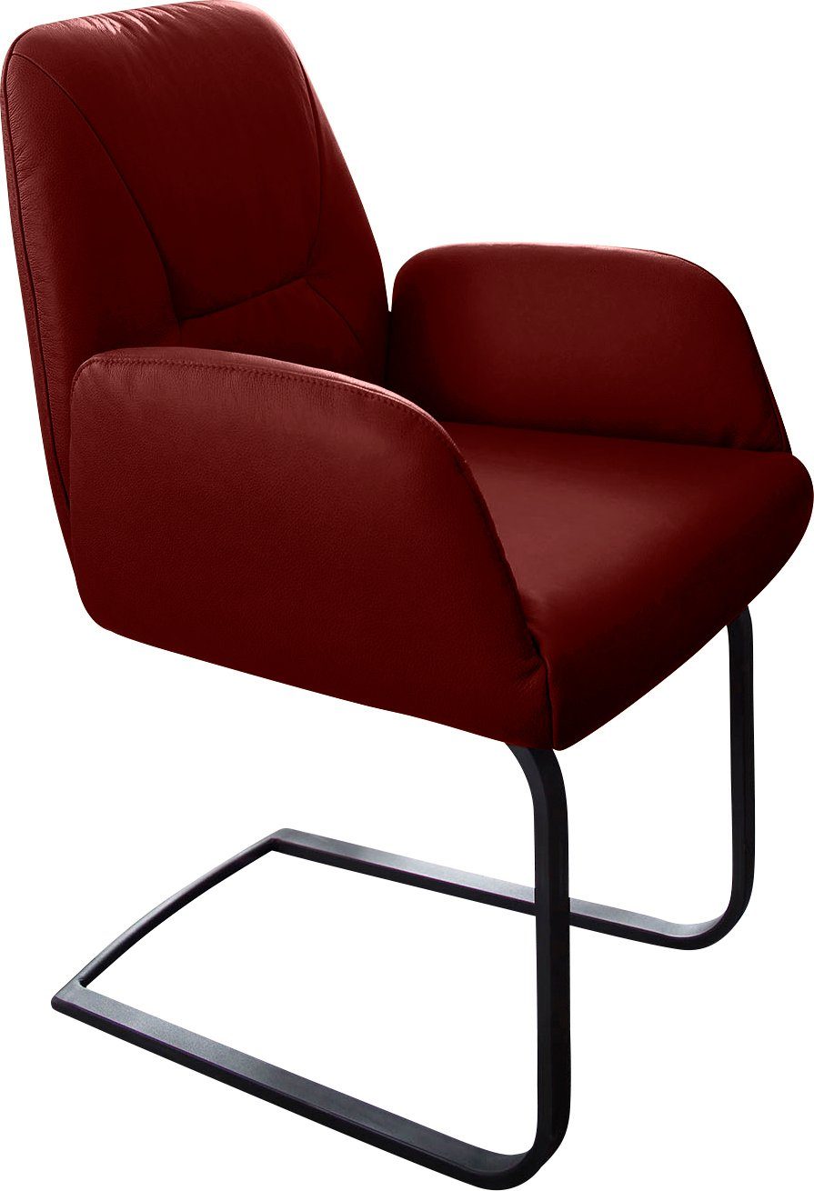 W.SCHILLIG Freischwinger ole (Set, 2 St), 2er- oder 4er-Set, Gestell in Schwarz pulverbeschichtet