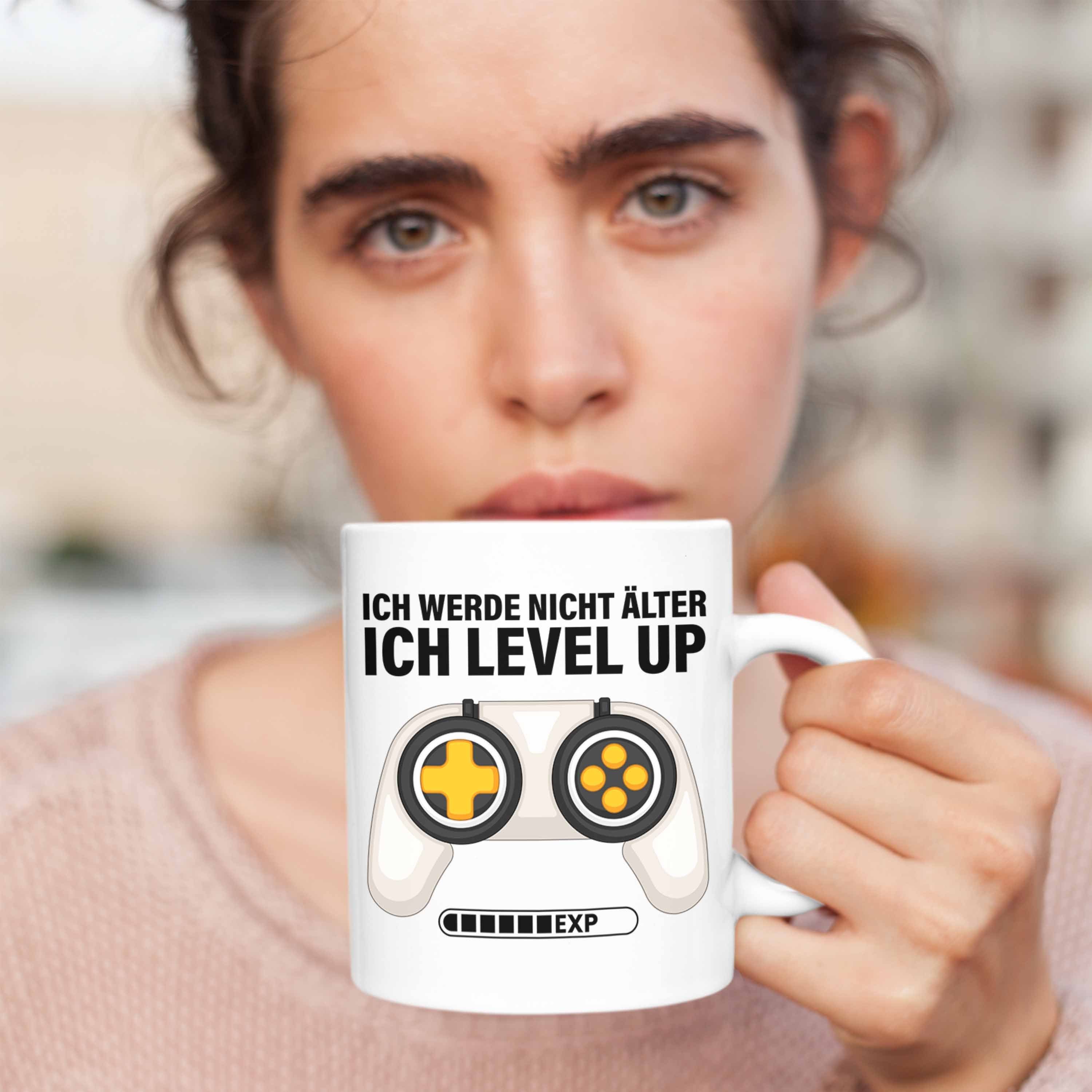 Geschenkidee Geburtstagsgeschenk Werde Level Nicht Geburtstag Ich Gamer für Weiss Tasse Ich Trendation Trendation - Tasse Geschenk Gaming Zocker Up Älter