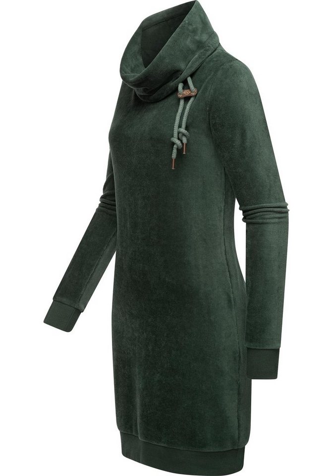 Ragwear Sweatkleid Chloe Velvet stylisches Langarmkleid in Samtoptik,  Modisches Sweatkleid - ein super Allrounder für den Winter!