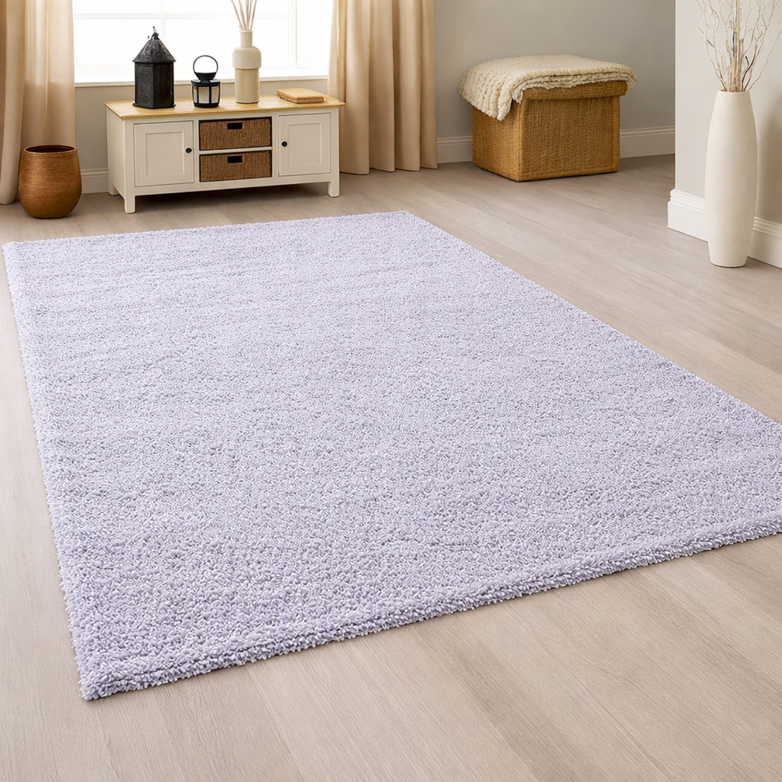 Carpetia Hochflor-Teppich Modernes Shaggy-Design, rechteckig, Höhe: 30 mm, weich, pflegeleicht, strapazierfähig