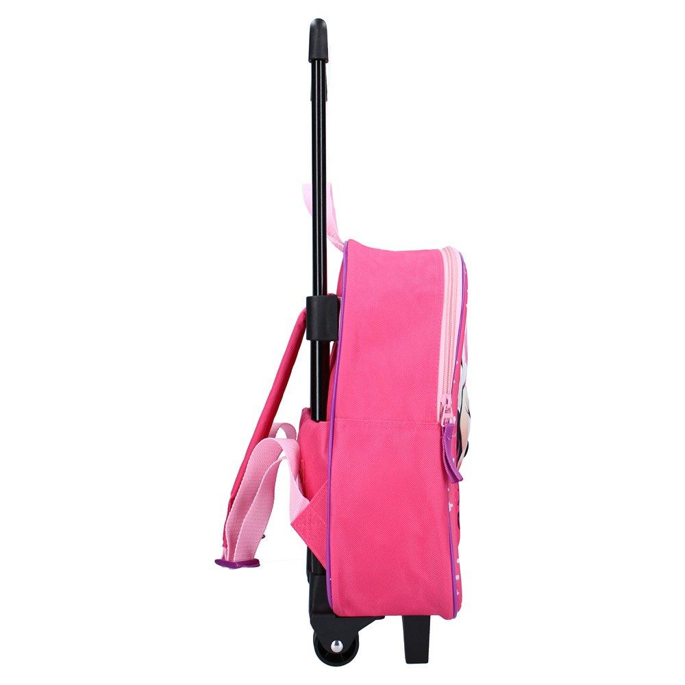 Vadobag Kinderrucksack Minnie Maus 3D Trolley 33 cm Rucksack Minnie Mouse Strong Together (088-1690), Kinder Reisekoffer, mit schönem dreidimensionalem Bild, Red Rosa