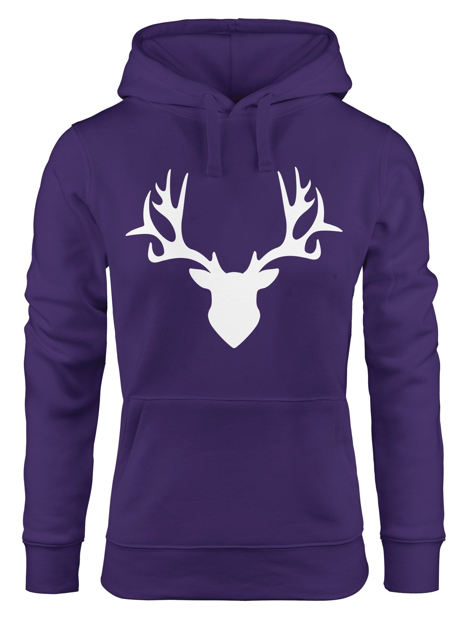 Hoodie Hoodie Damen Hirsch Geweih Sweatshirt Kapuze Kapuzenpullover