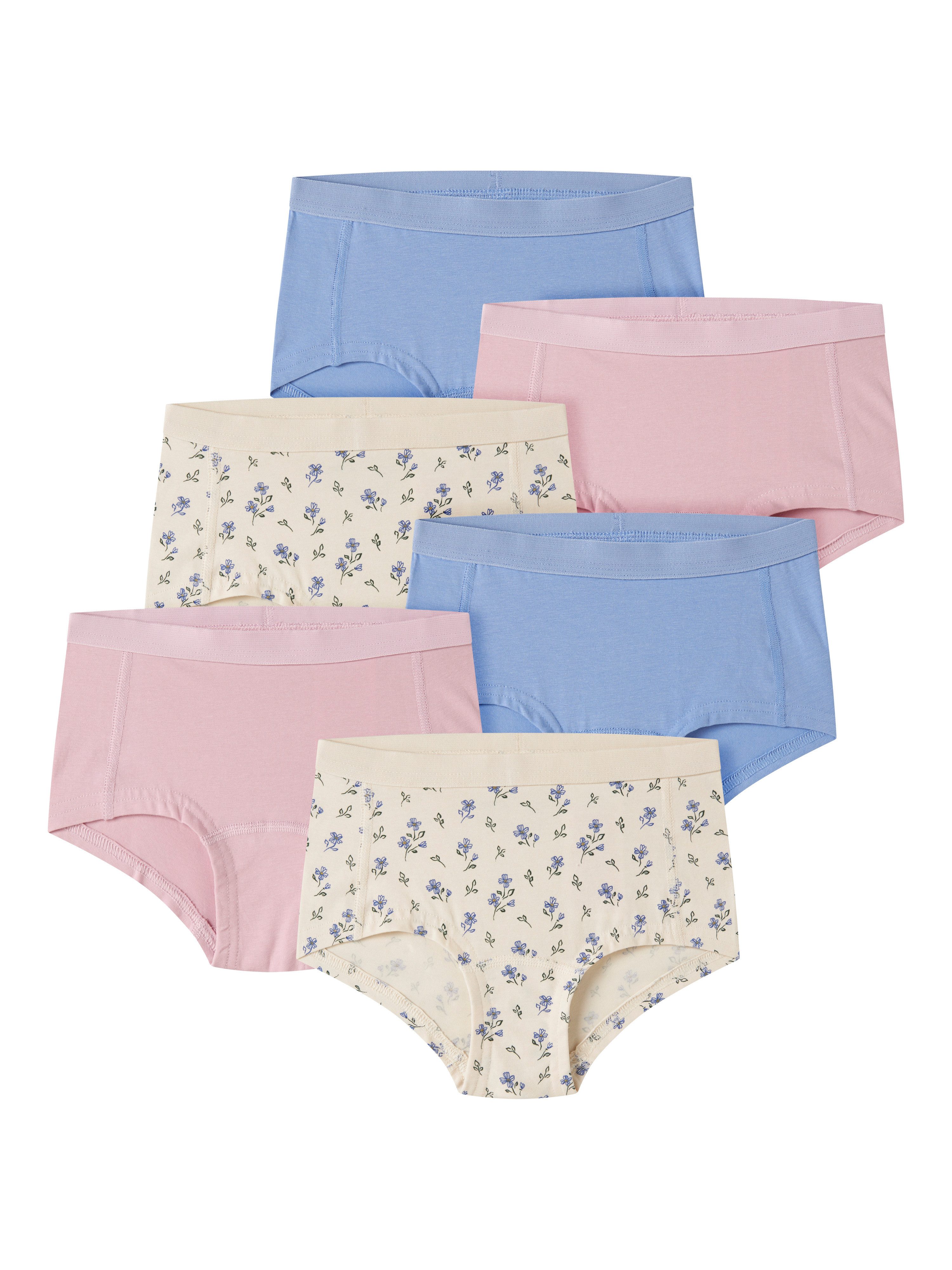 Name It Hipster NKFHIPSTER 6P BUTTERCREAM FLORAL NOOS (Packung, 6-St)