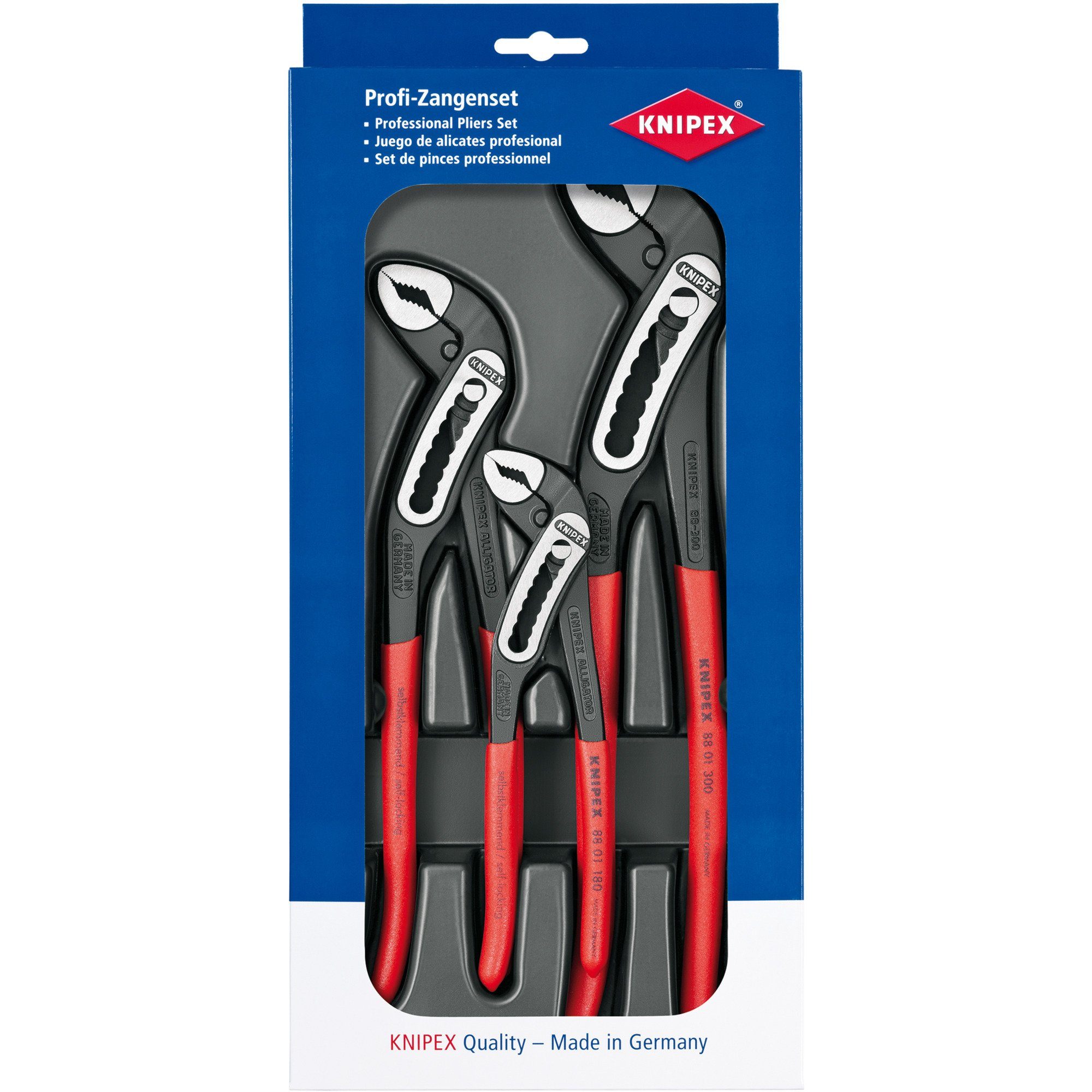 Knipex Greifzange KNIPEX Alligator-Paket 00 20 09 V03, Zangen-Set