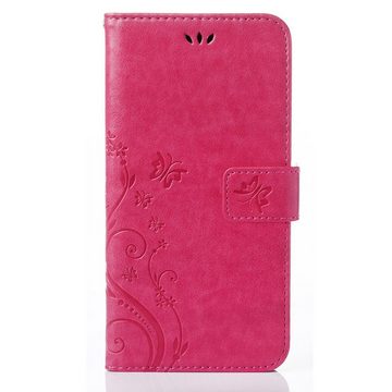 Numerva Handyhülle Bookstyle Flower Handytasche Schutzhülle für Xiaomi 12 Pro, Klapphülle Flip Cover Case